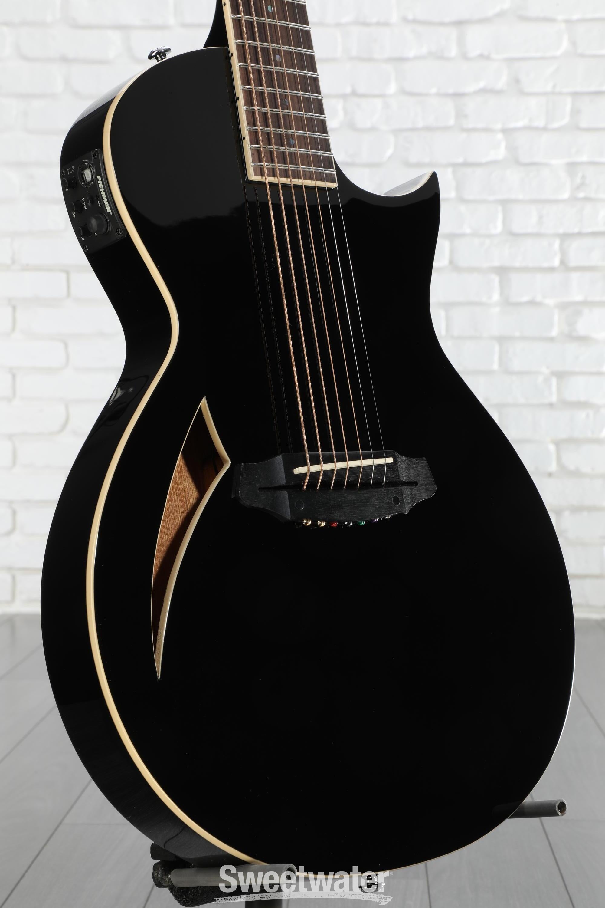 ESP LTD TL-7 Acoustic-electric Guitar - Black | Sweetwater