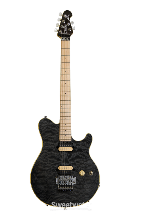 Sterling By Music Man AX40D - Transparent Black | Sweetwater Sterling By Music Man AX40D - Transparent Black | Sweetwater