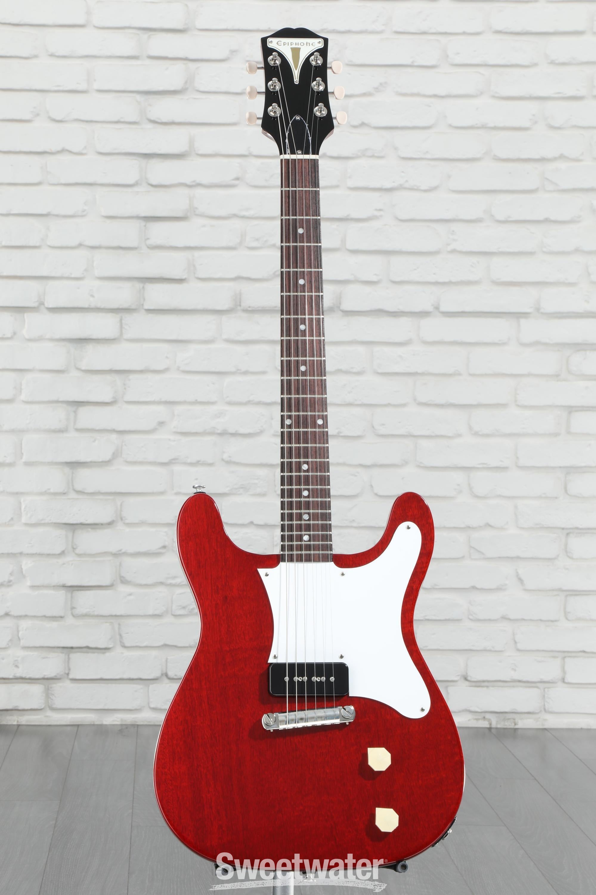 Epiphone Coronet Electric Guitar - Vintage Cherry | Sweetwater Epiphone Coronet Electric Guitar - Vintage Cherry | Sweetwater