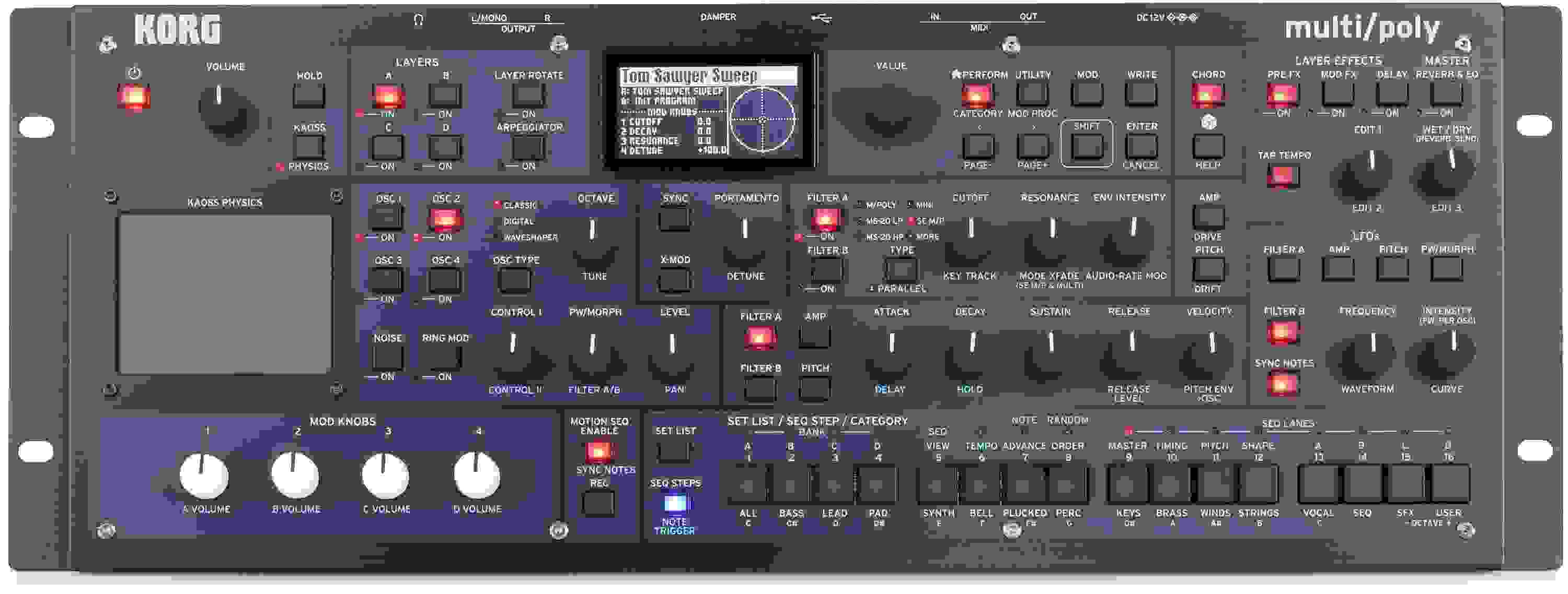 Korg Multi/Poly Analog Modeling Synthesizer Module | Sweetwater