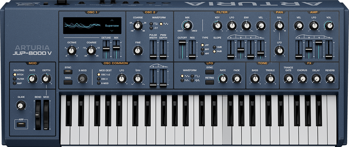 Arturia Jup-8000 V Virtual Synthesizer Plug-in | Sweetwater