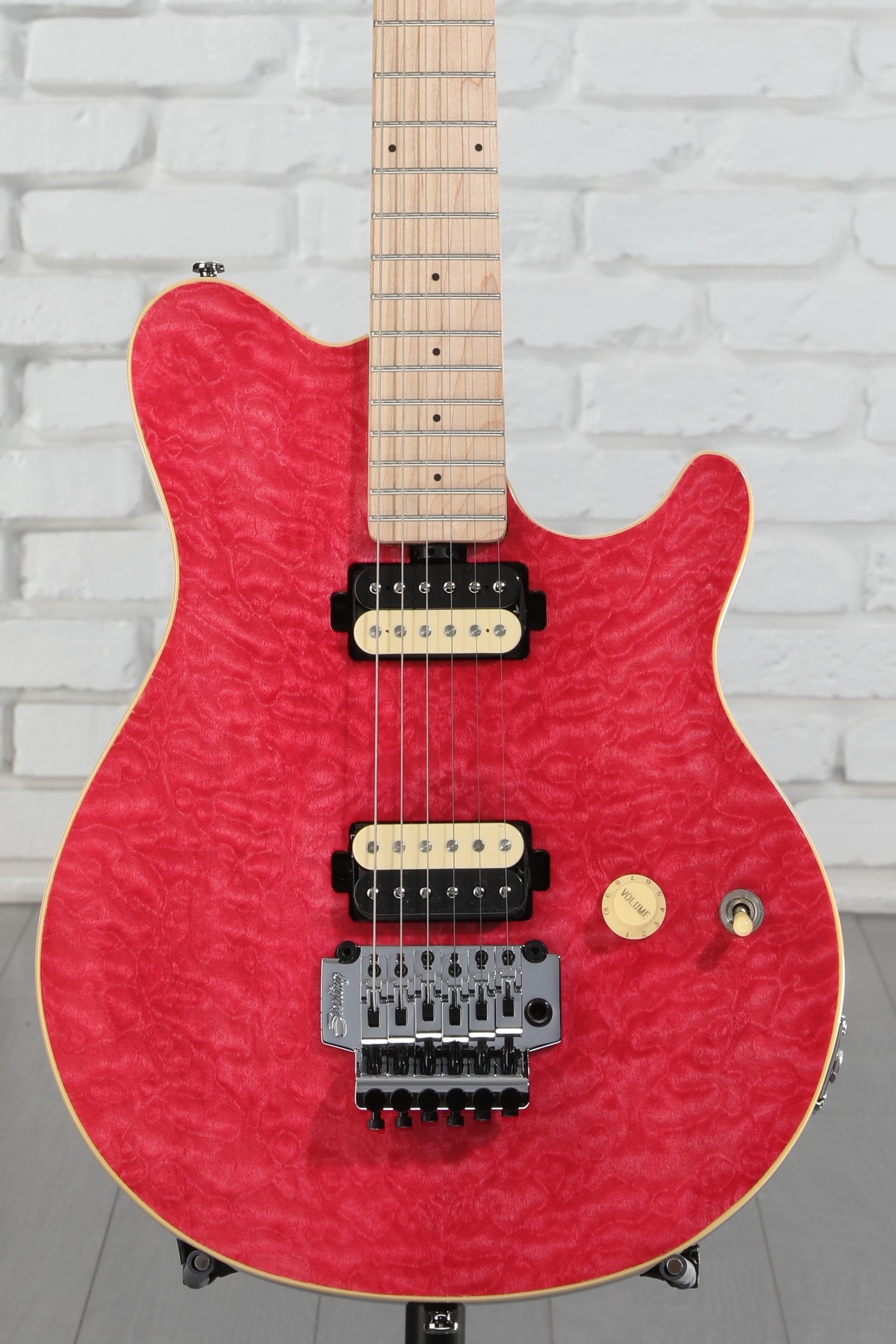 ギター MUSIC MAN AXIS T-RED w/TREM Ernie Ball MusicMan Axis Trans Red, 2006 | www.12fret.com