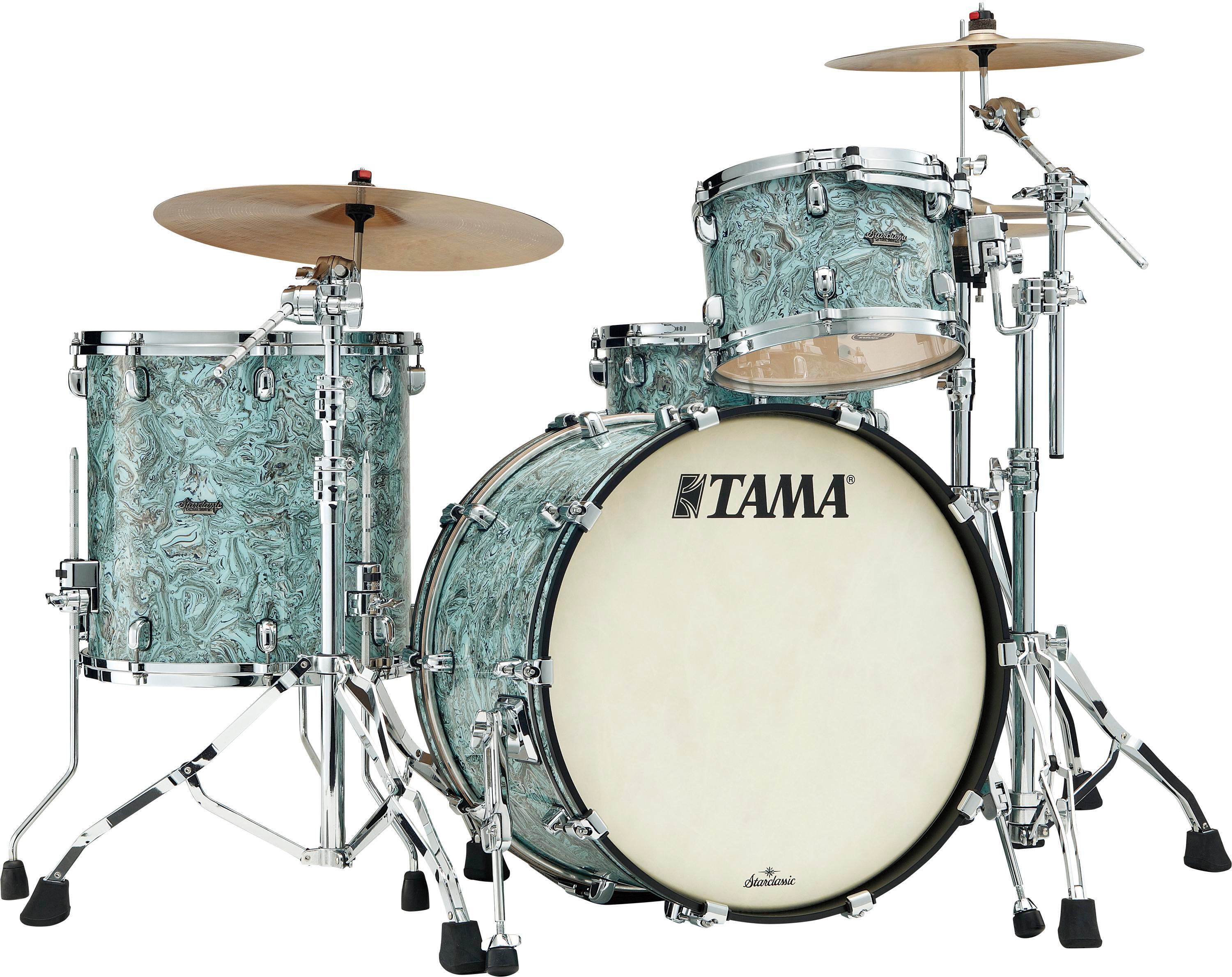 Tama Starclassic Maple MR32CZS 3-piece Shell Pack - Sky Blue Swirl with  Chrome Hardware