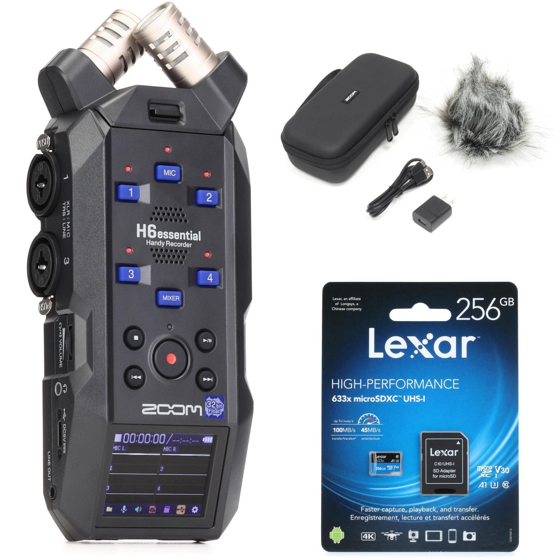 Zoom H6essential Handheld Recorder Essentials Bundle 