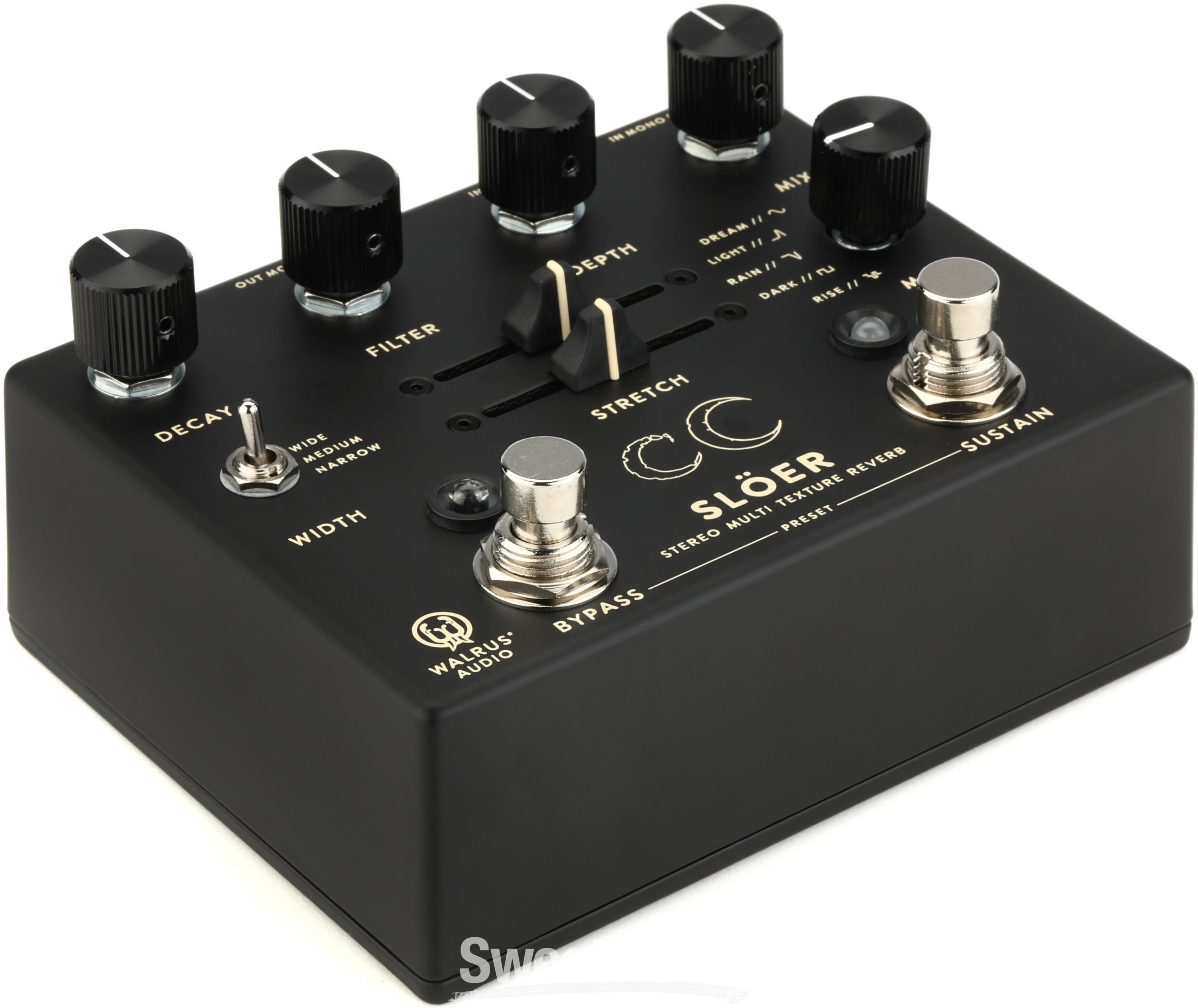 Walrus Audio Slöer Stereo Ambient Reverb Pedal - Black | Sweetwater