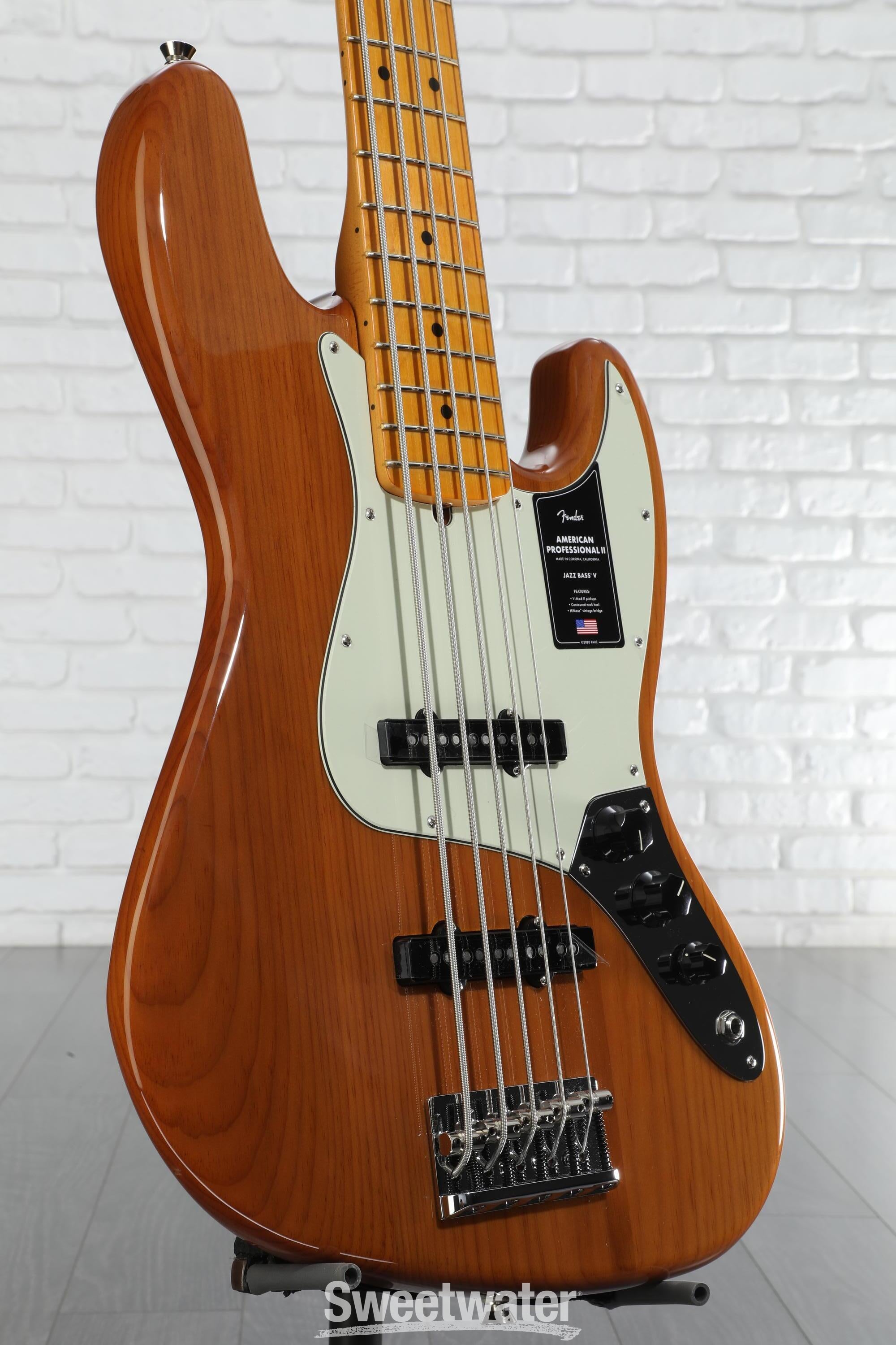 ベース Fender American Professional Jazz Bass V Fender American Professional Jazz Bass V - Natural with