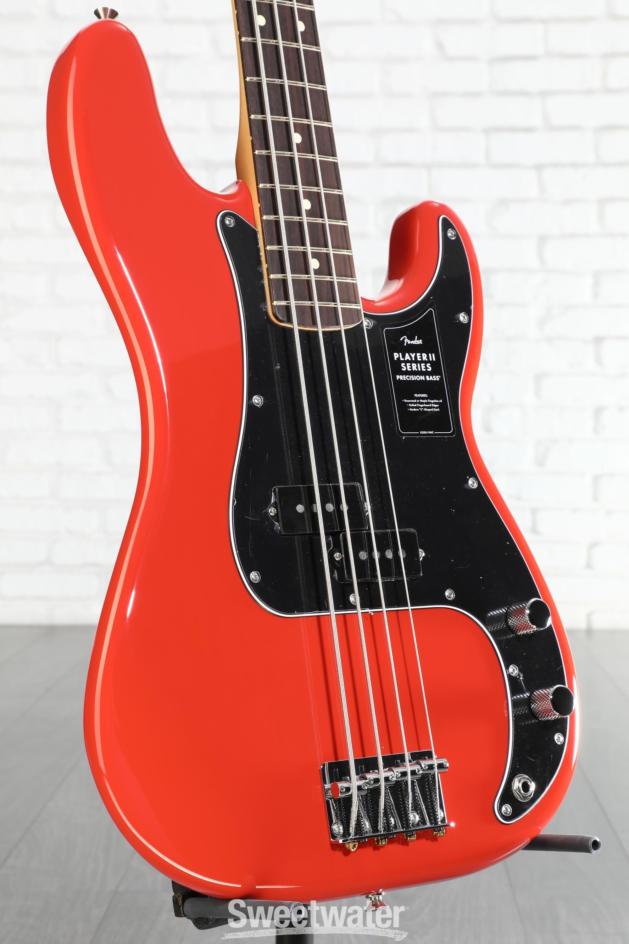 Fender Player II Precision Bass - Coral Red with Rosewood