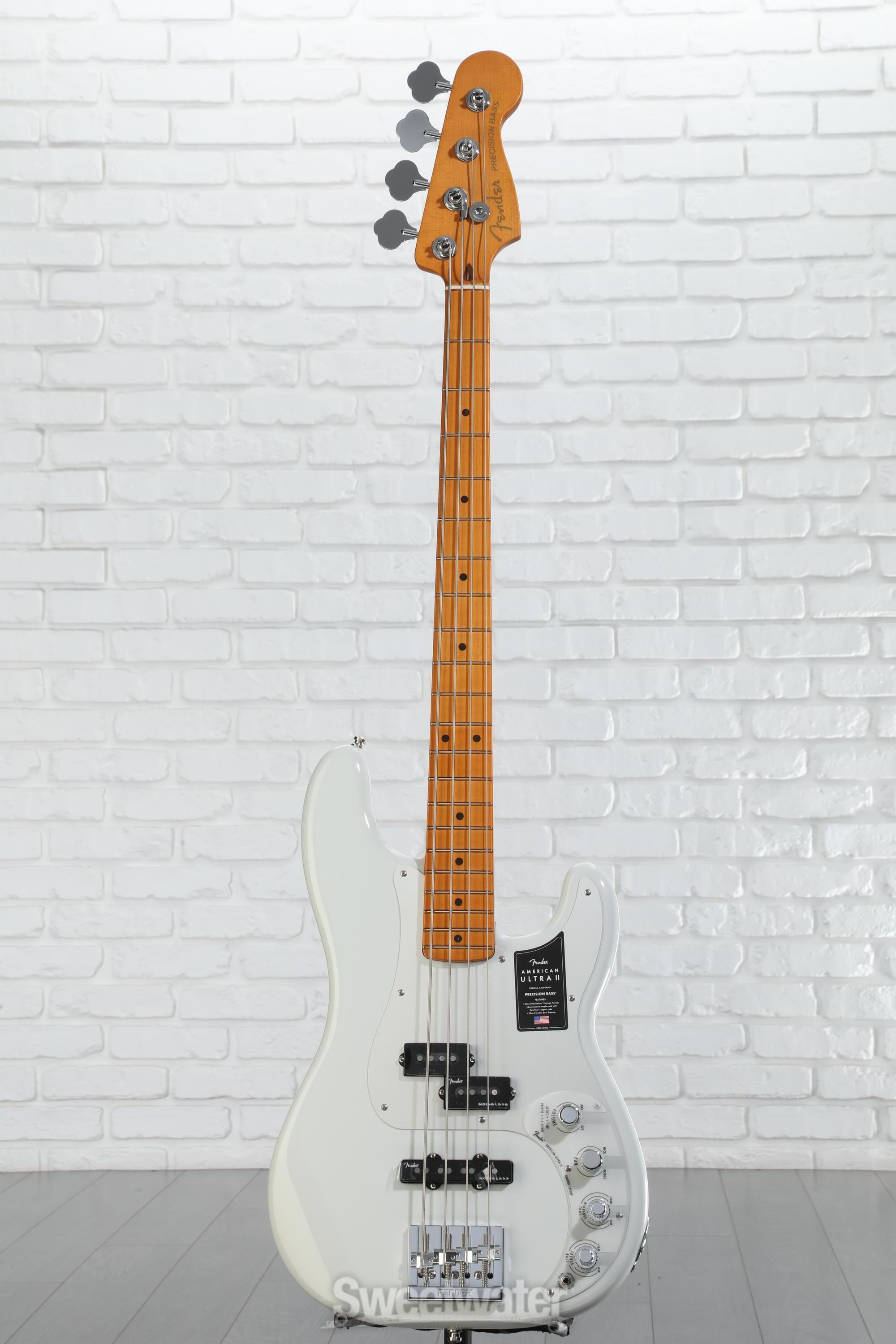 Fender American Ultra II Precision Bass - Avalanche | Sweetwater