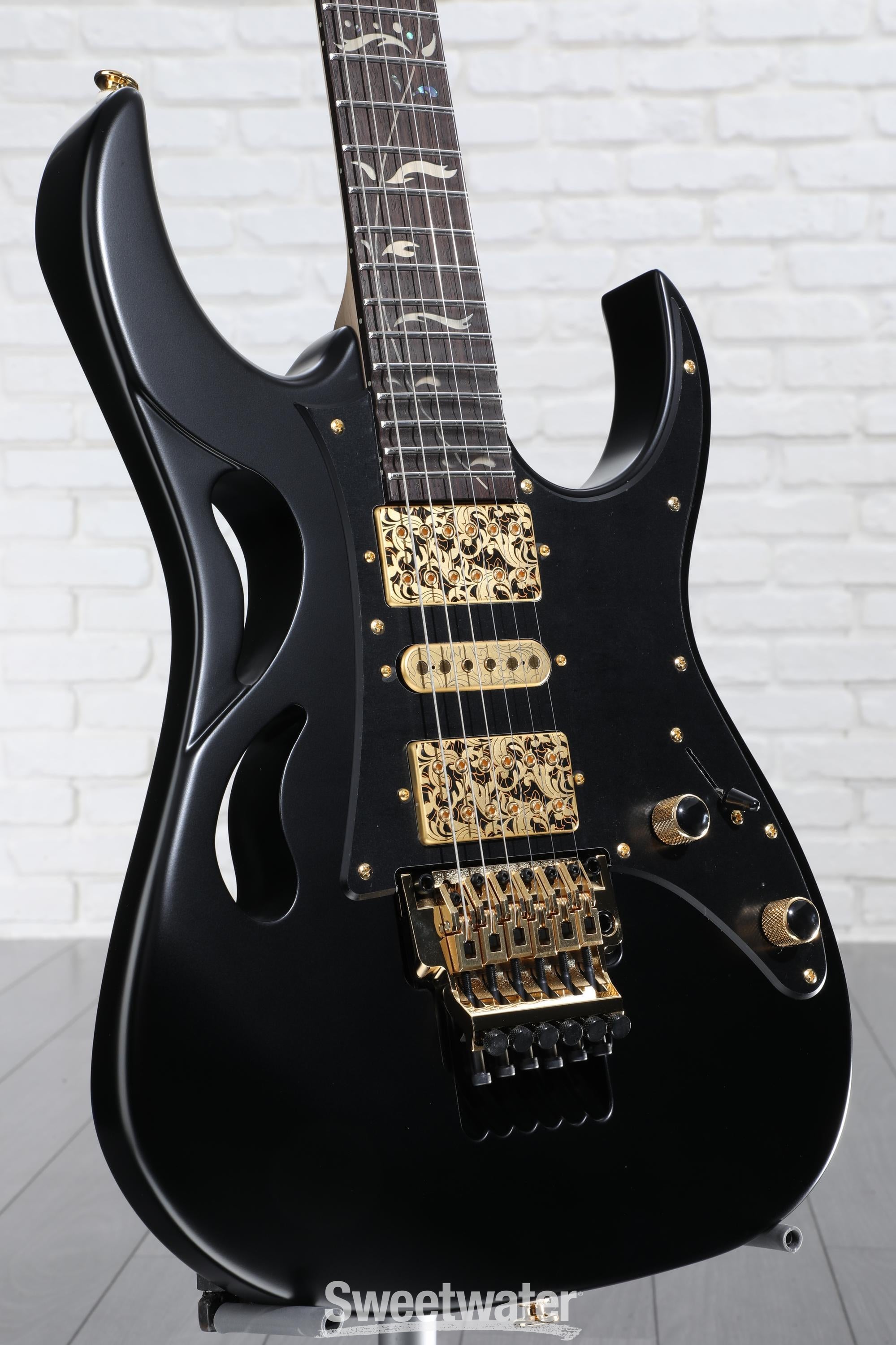 Ibanez Steve Vai Signature PIA3761 Electric Guitar - Onyx Black | Sweetwater