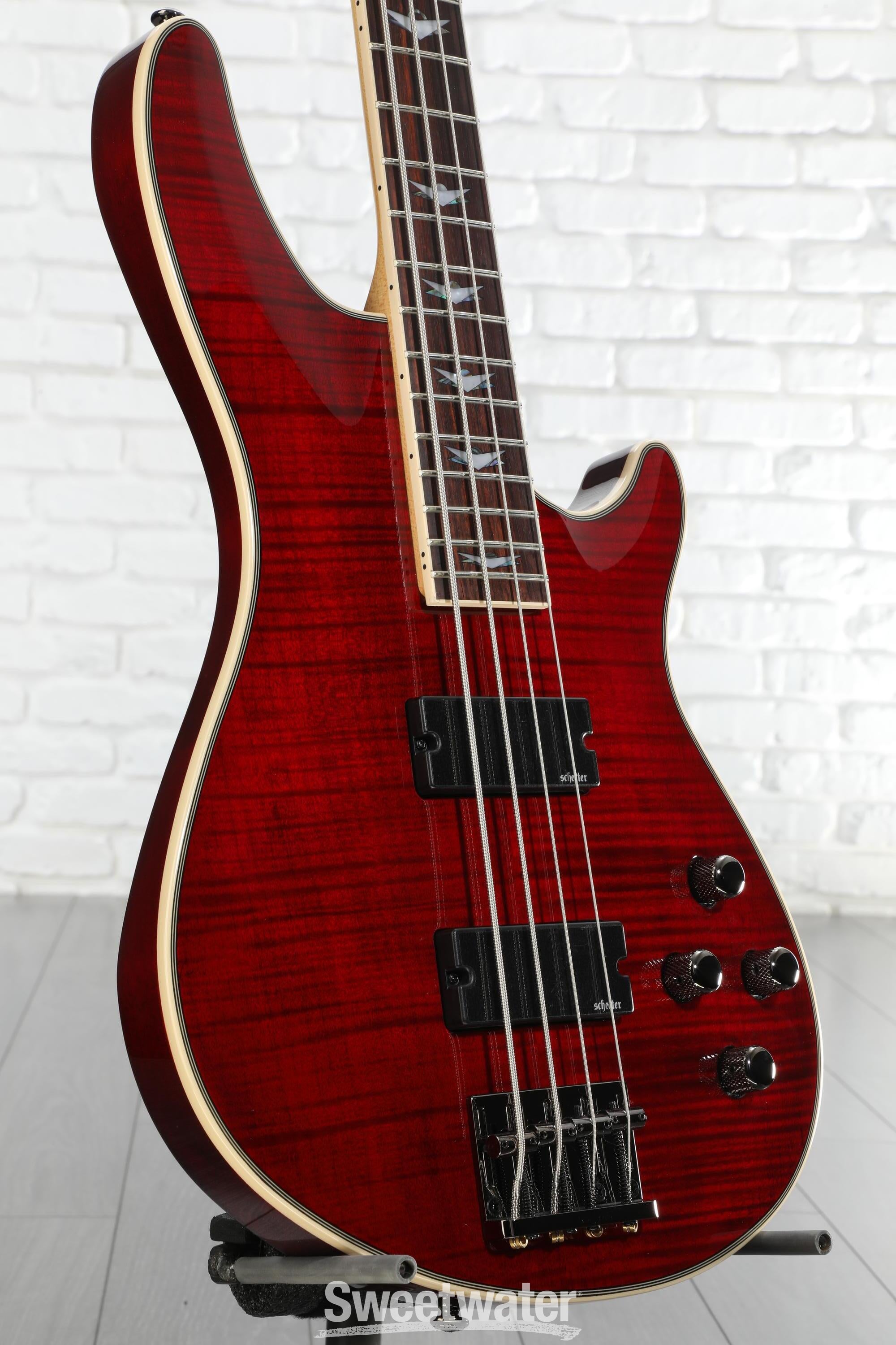 Schecter Omen Extreme-4 Bass Guitar - Black Cherry | Sweetwater