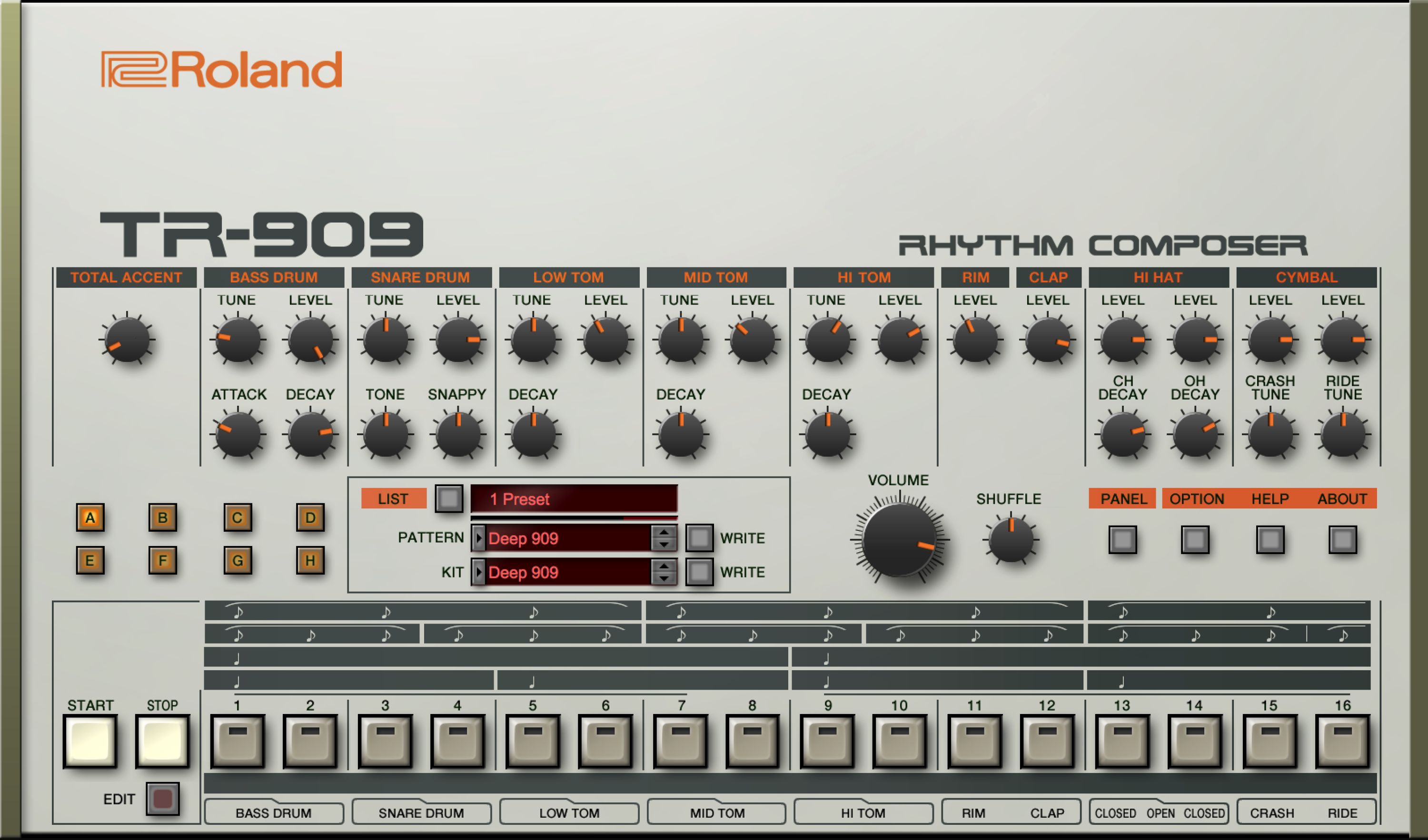 Roland TR 909 Drum Machine Software Sweetwater