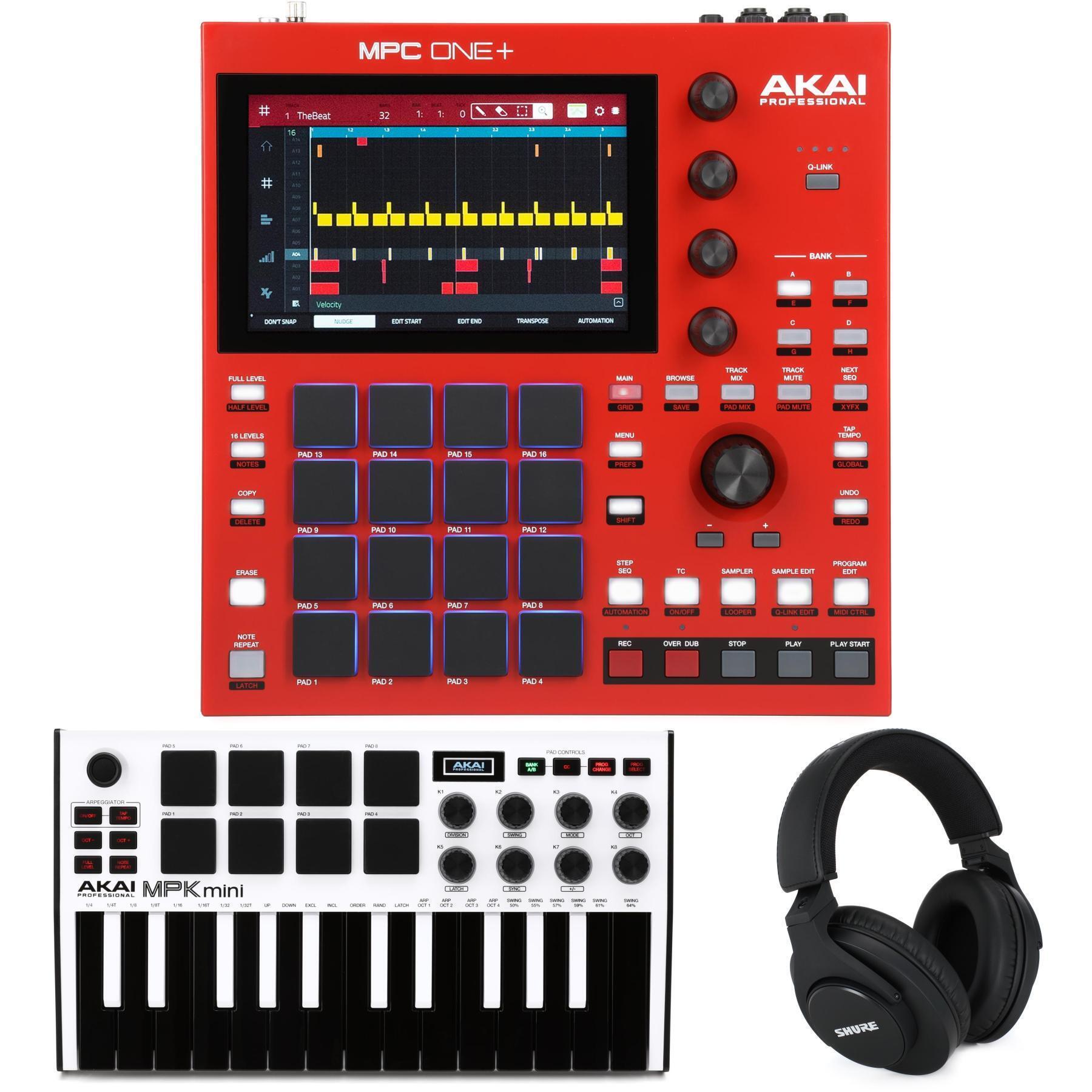 Akai Professional MPK Mini Plus - USB MIDI Keyboard Controller with 37 Mini  Keys, 8 MPC Pads, Sequencer, MIDI/CV/Gate I/O, Music Production Software