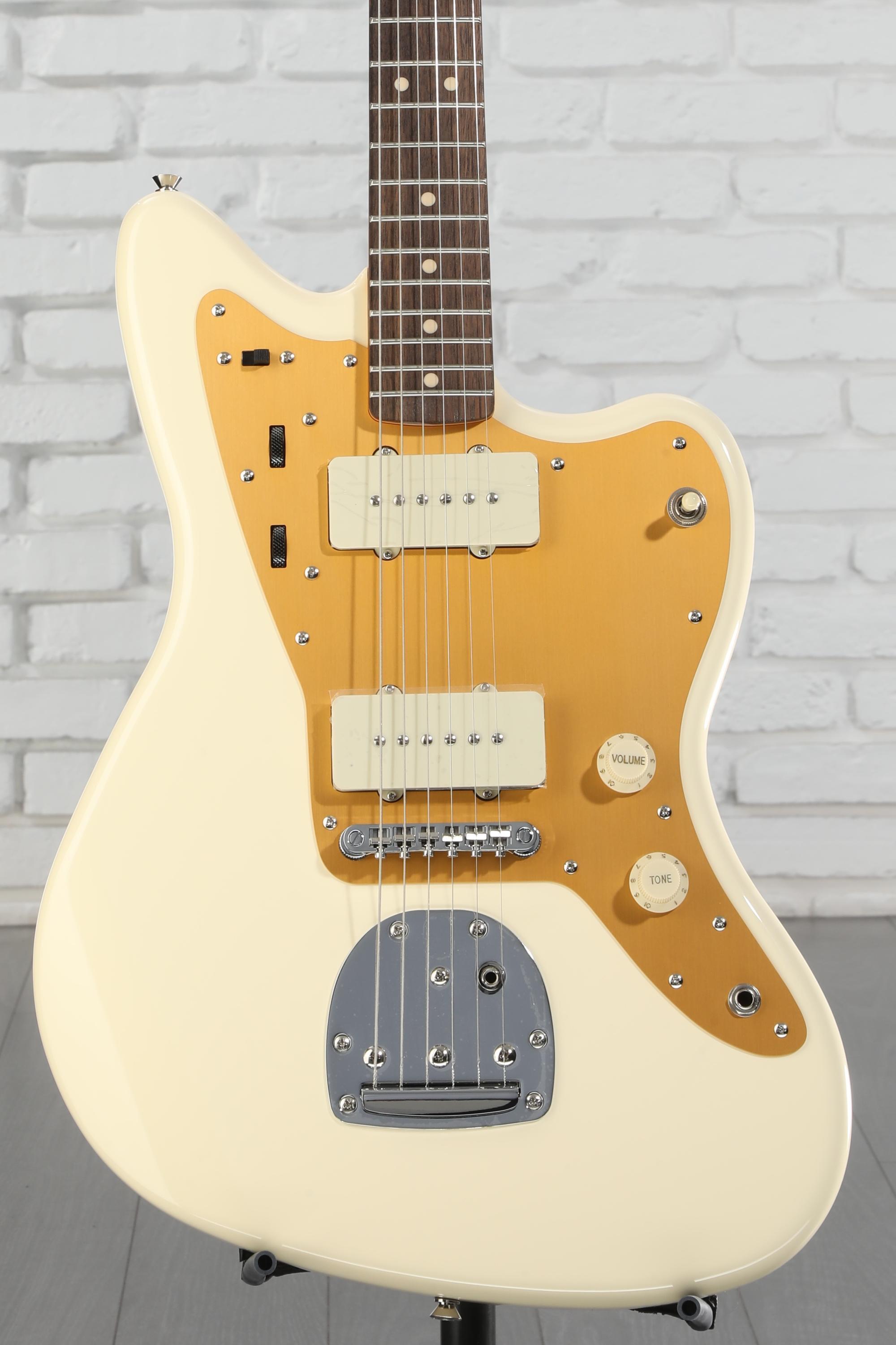 Squier J Mascis Signature Jazzmaster - Vintage White with Indian