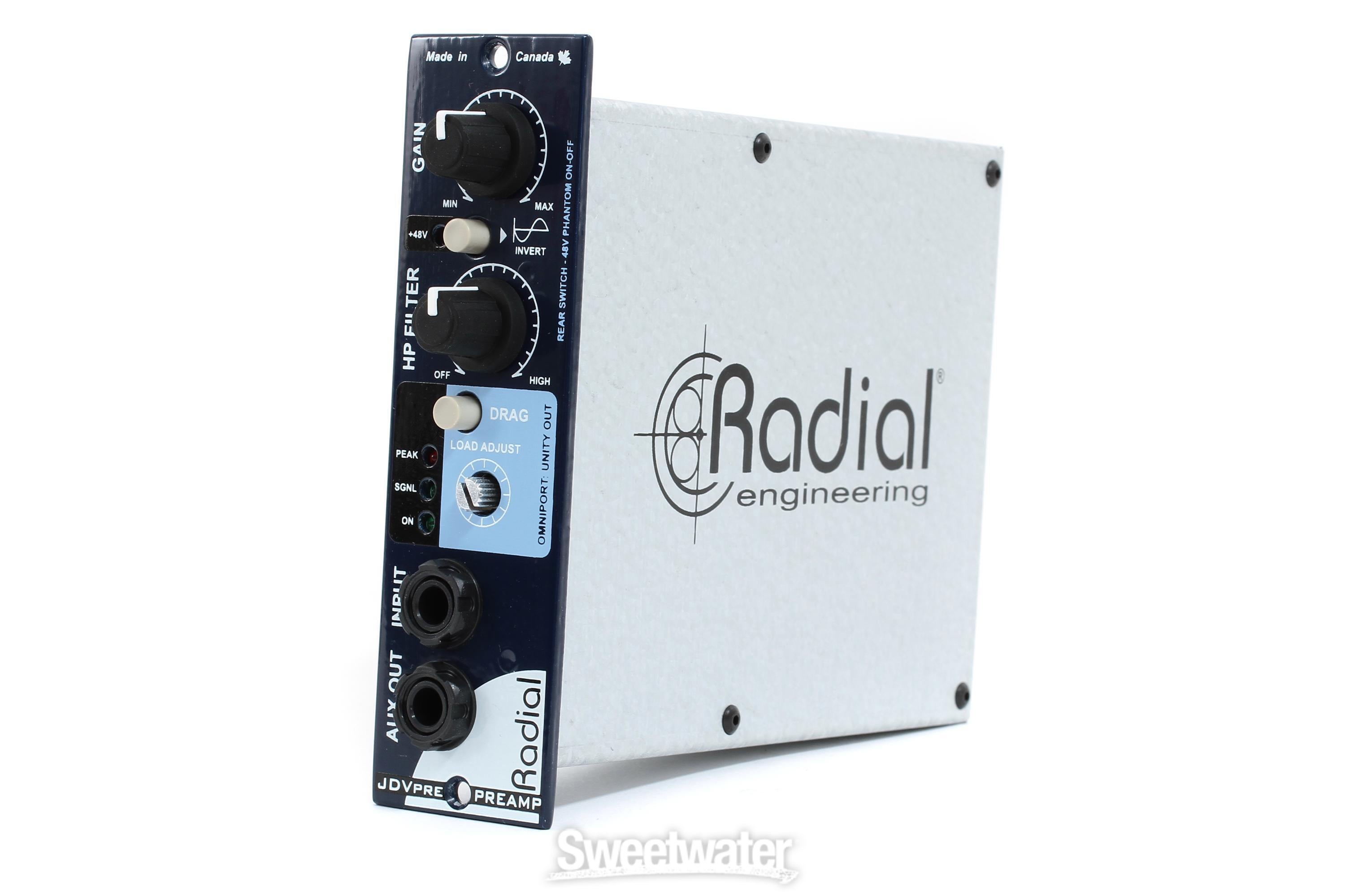 RADIAL ラジアル / JDV preAMP 500 series Radial JDV-Pre 500 Series Microphone Preamp | Sweetwater