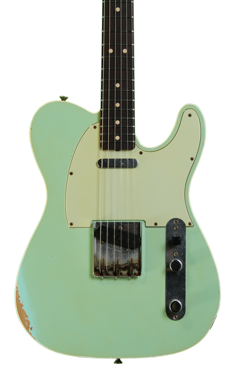 ❆LaquerFinish SurfGreen Relic Telecaster Fender Custom Shop 1962 Telecaster Relic Surf Green 2019 – Chicago