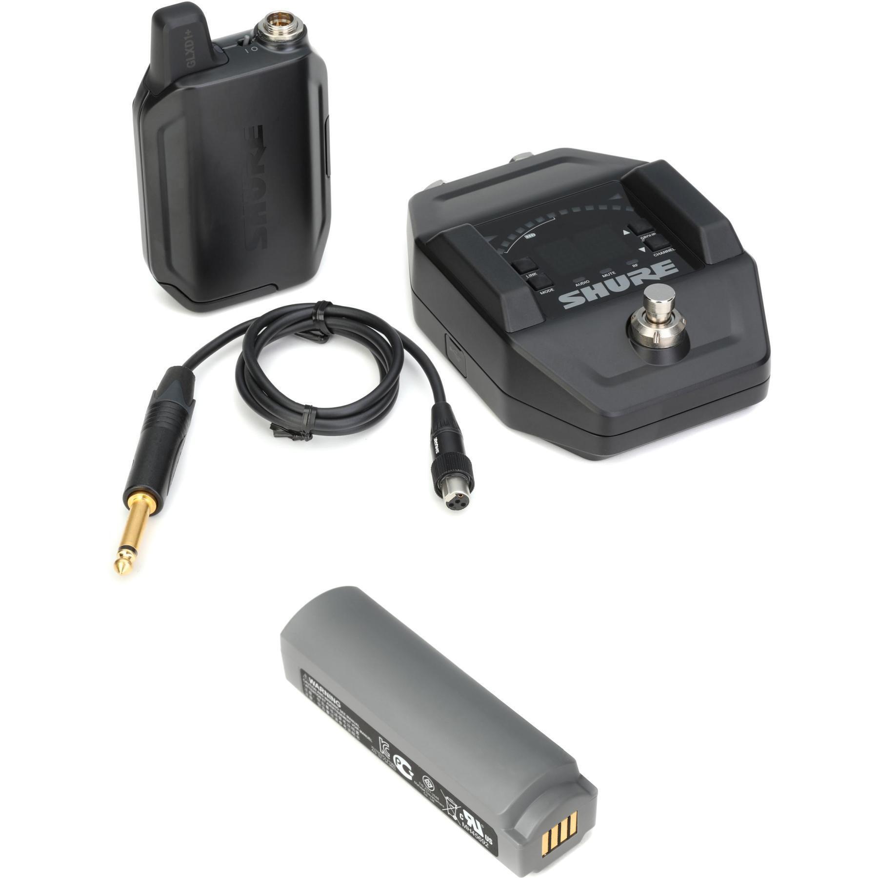 Shure GLXD16+ Digital Wireless Guitar Pedal System with Backup