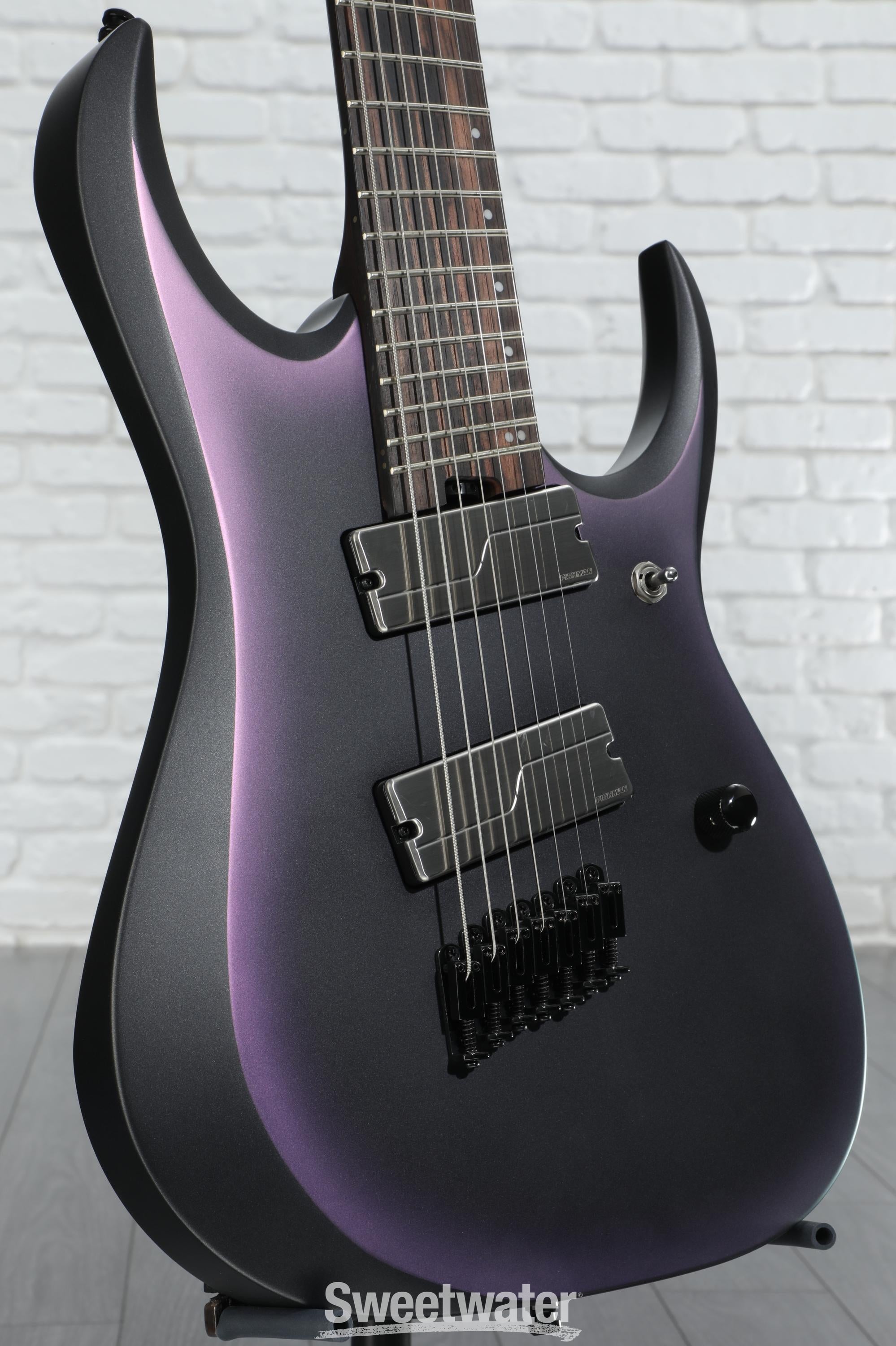 【海外 正規品】 - RGD71ALMS Label Axion Ibanez Black Matte Burst Aurora ギター