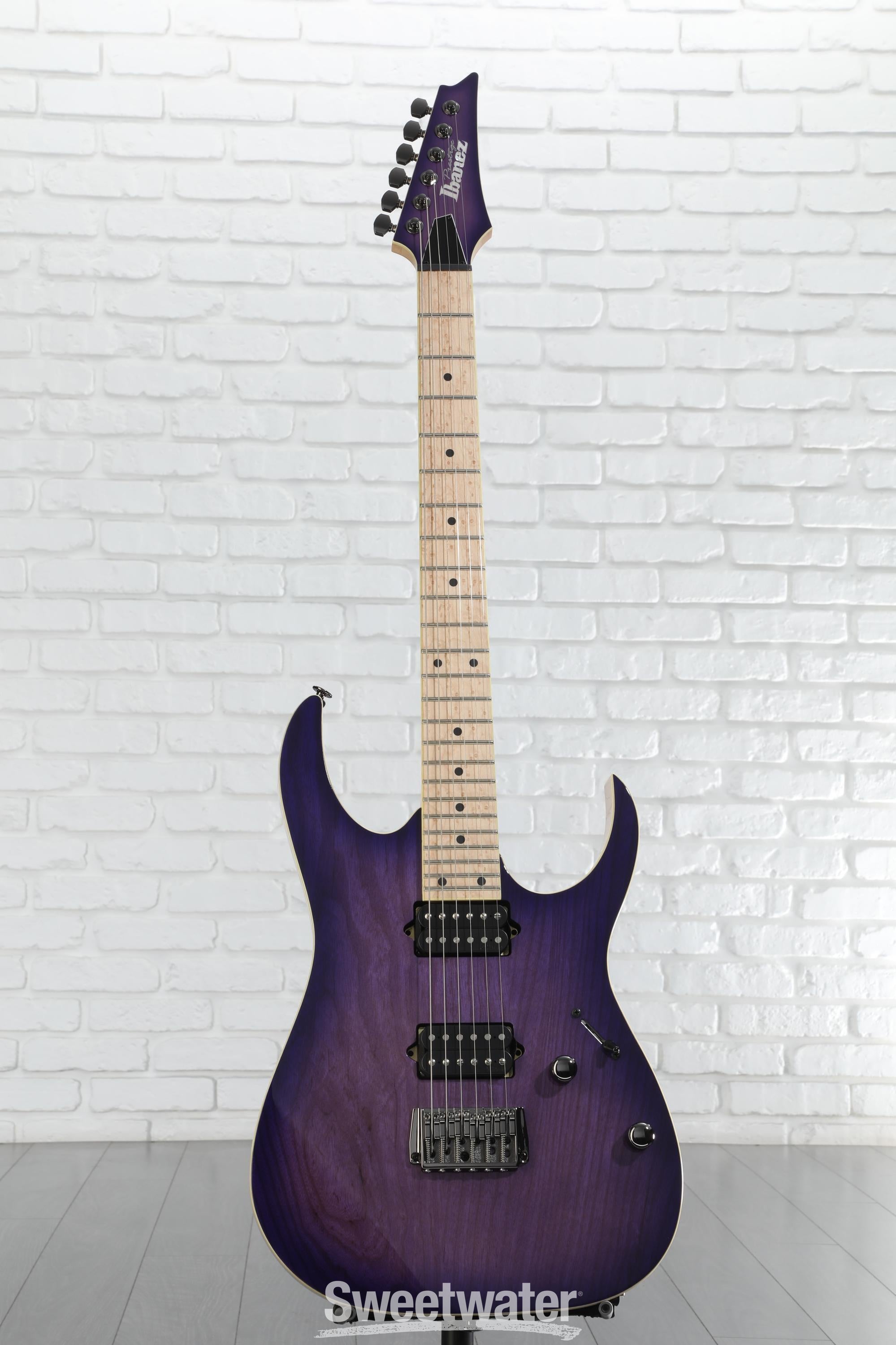Ibanez Premium エレキギター パープル 24フレット Ibanez Prestige RG652AHMFX Electric Guitar - Royal Plum Burst