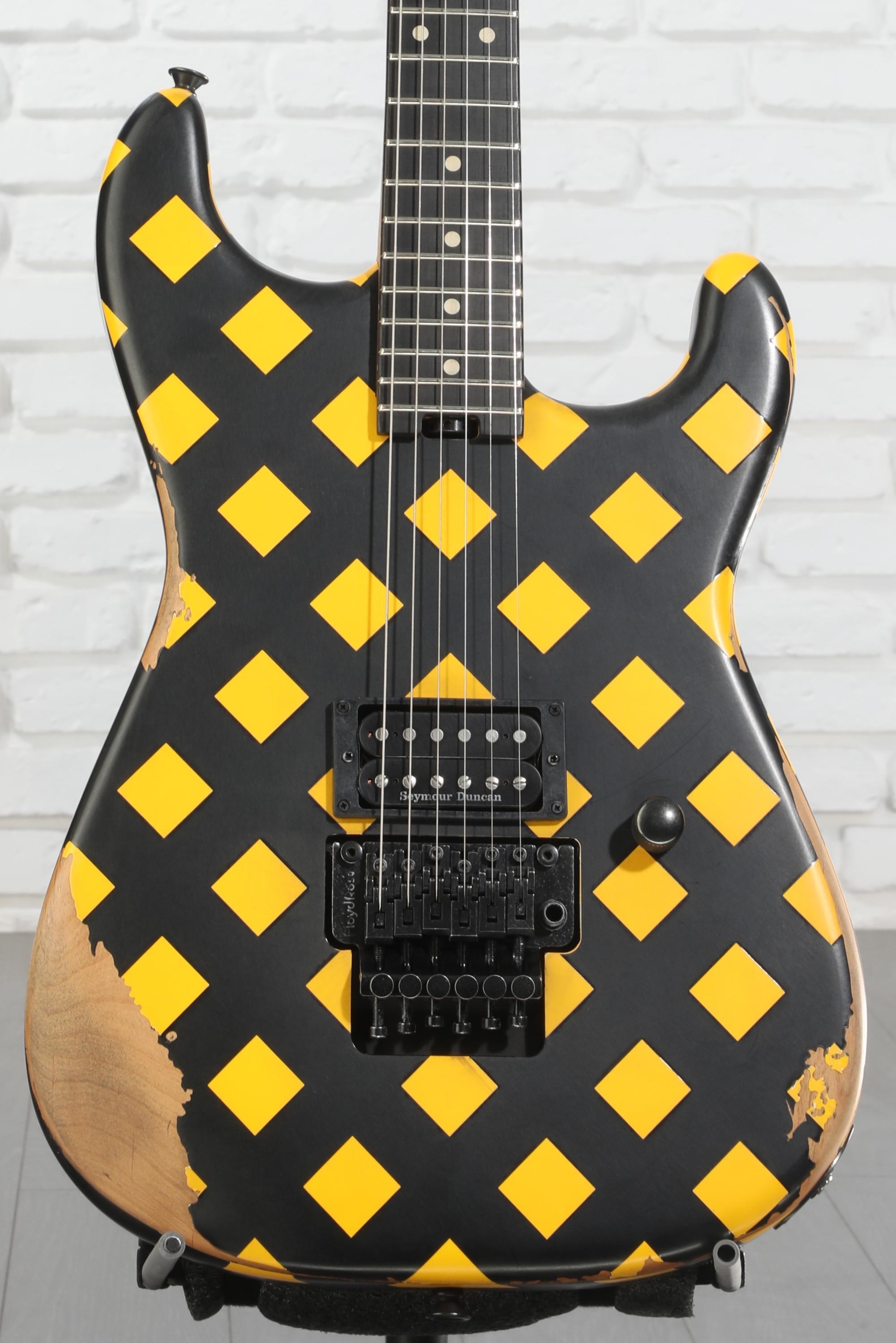 Charvel Super-Stock SD1 H FR Electric Guitar - Diamond Life, Ebony