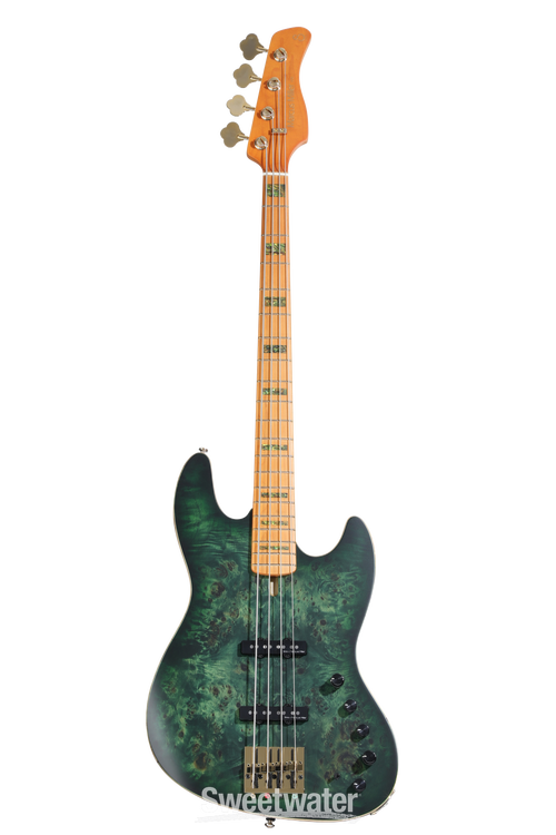 Sire Marcus Miller V10 4-string Bass Guitar - Trans Green Satin