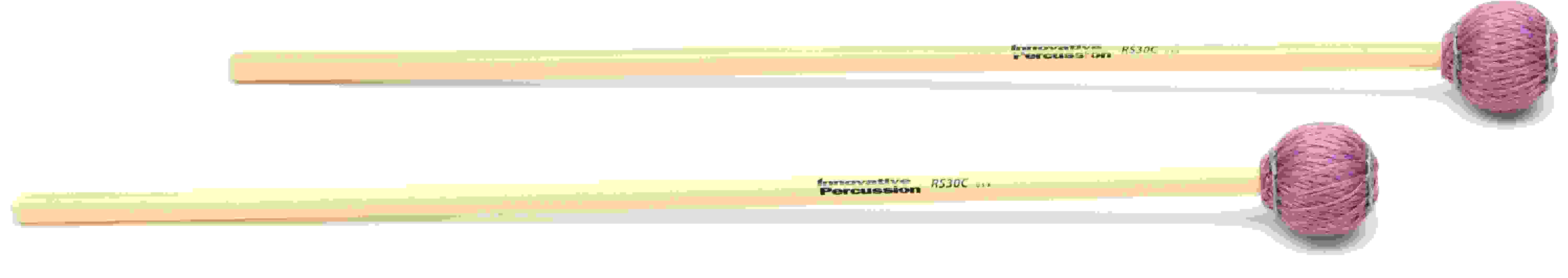 Innovative Percussion RS30C Medium-hard Marimba / Vibraphone Mallets - Purple Cord - Rattan