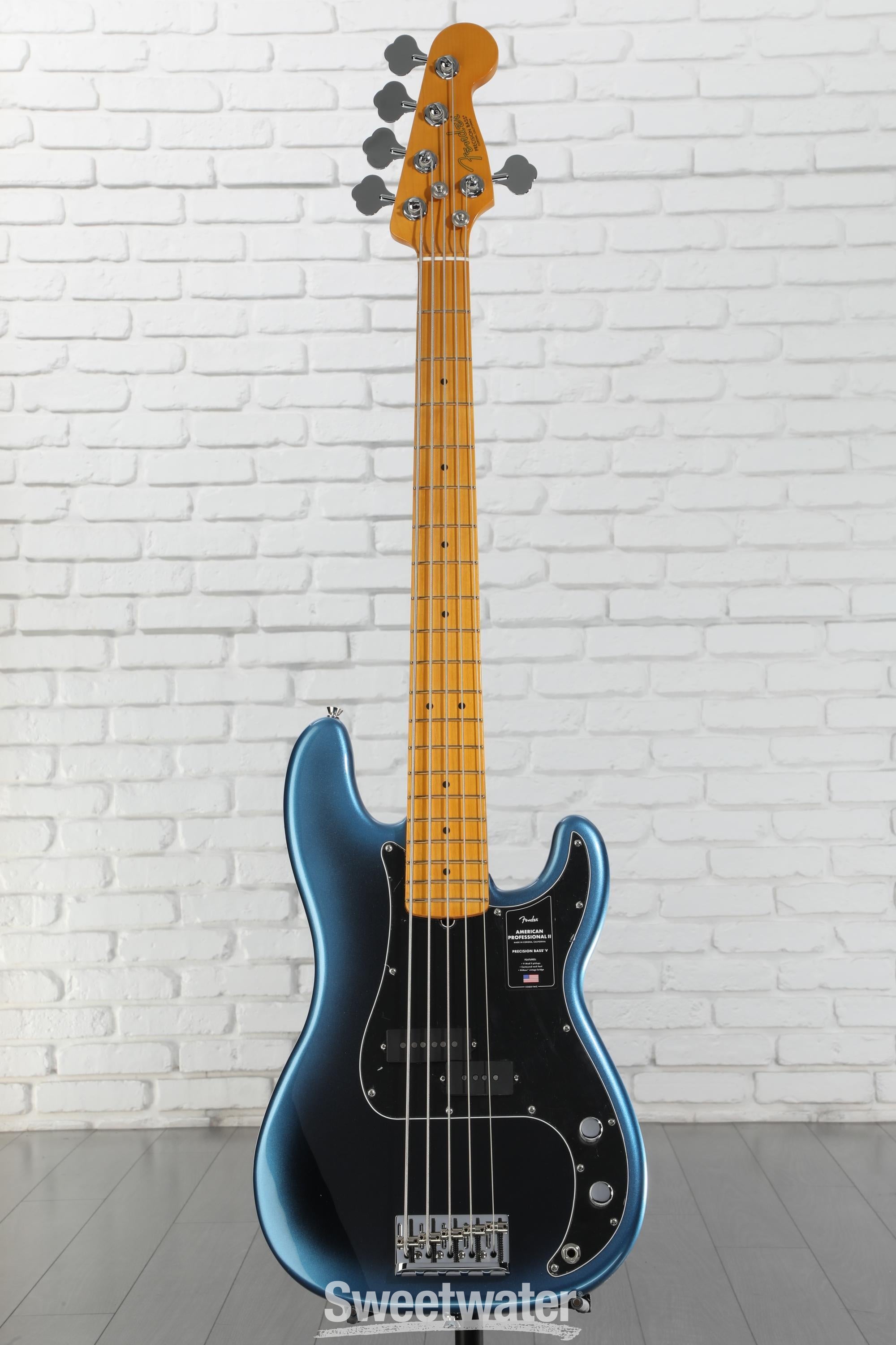 ベース Fender USA ProfessionalII PrecisionBassV Fender American Professional II Precision Bass V - Dark