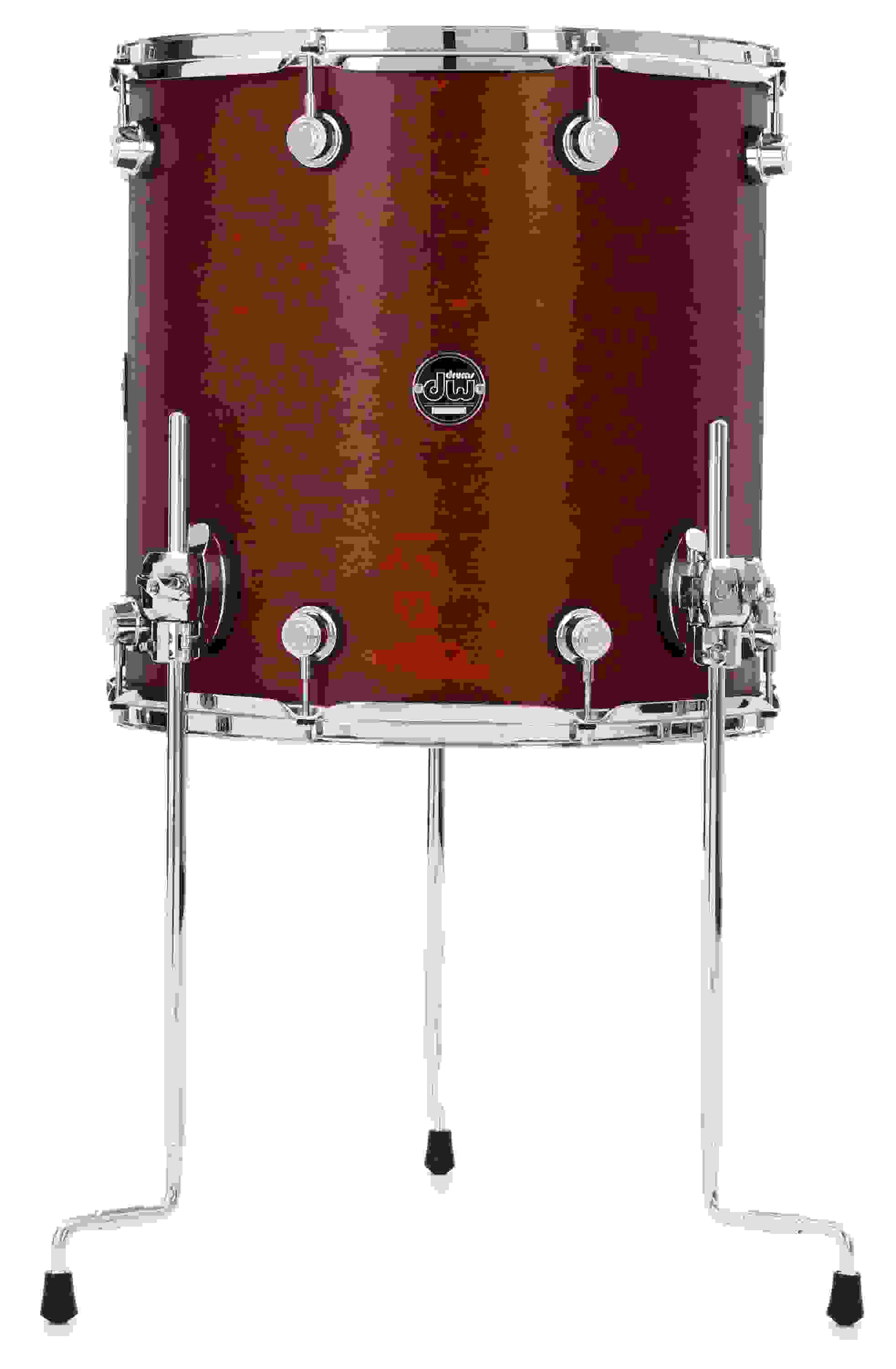 DW Performance Series Floor Tom - 16 x 16 inch, Tobacco Stain