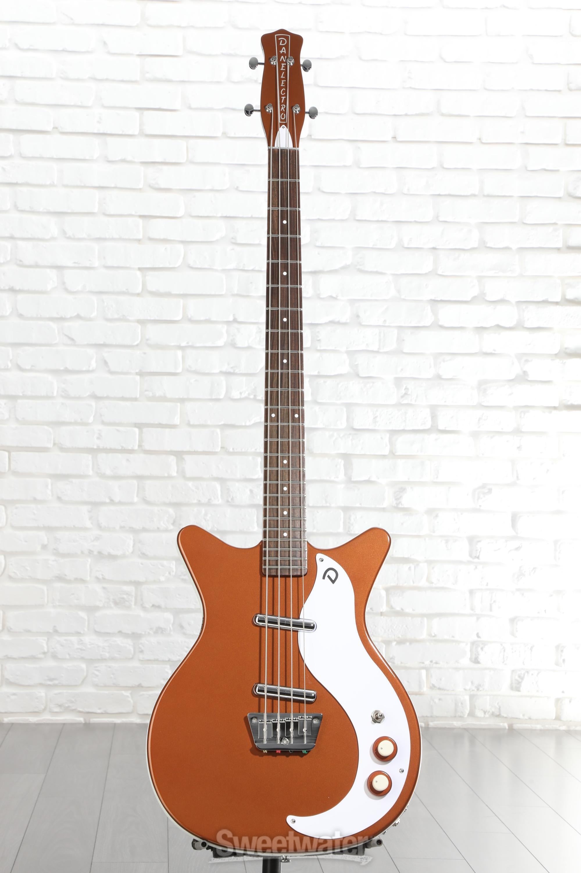 Danelectro '59DC Short Scale Bass Guitar - Copper | Sweetwater