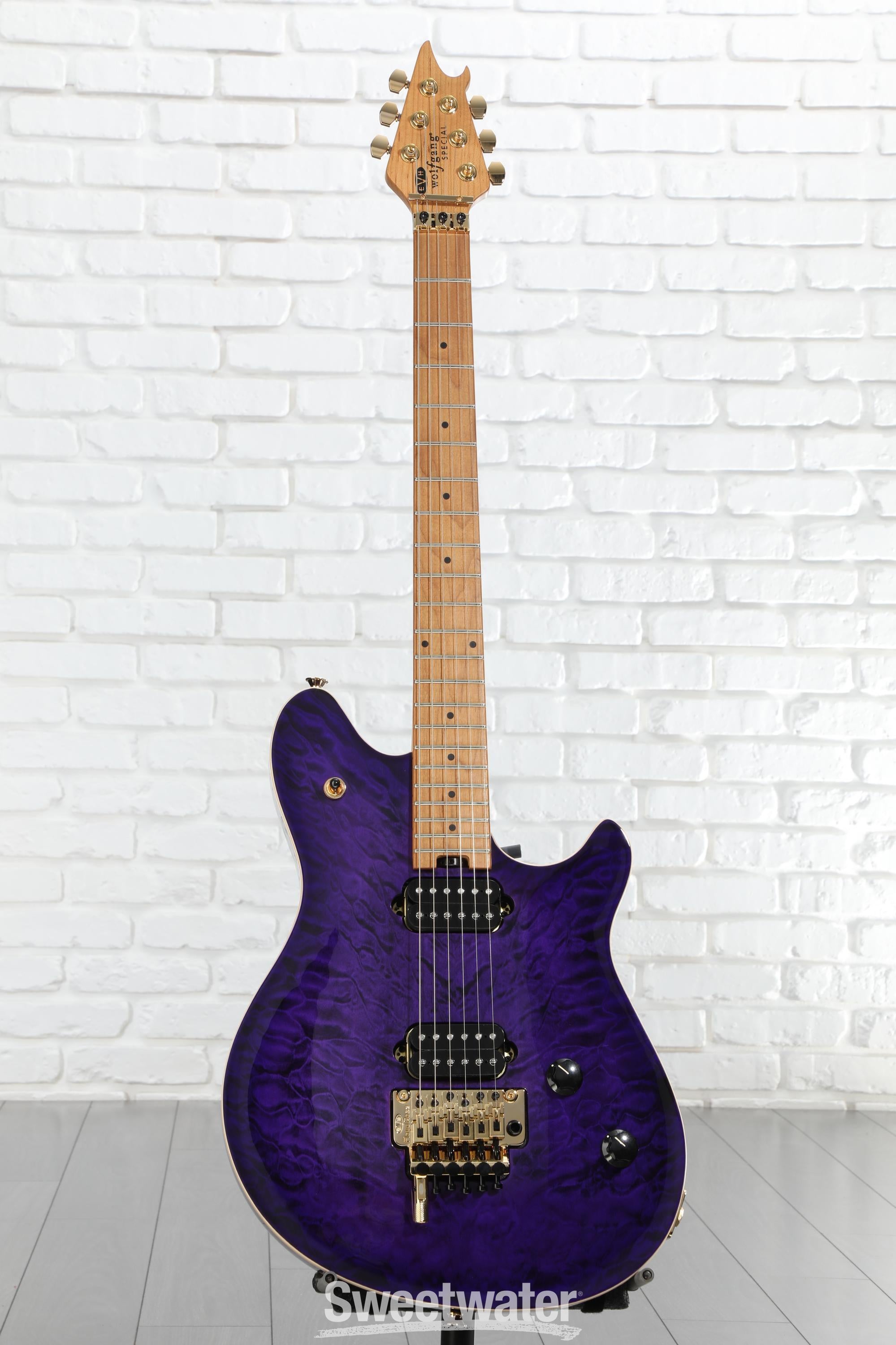 EVH Wolfgang Special QM Electric Guitar - Purple Burst | Sweetwater