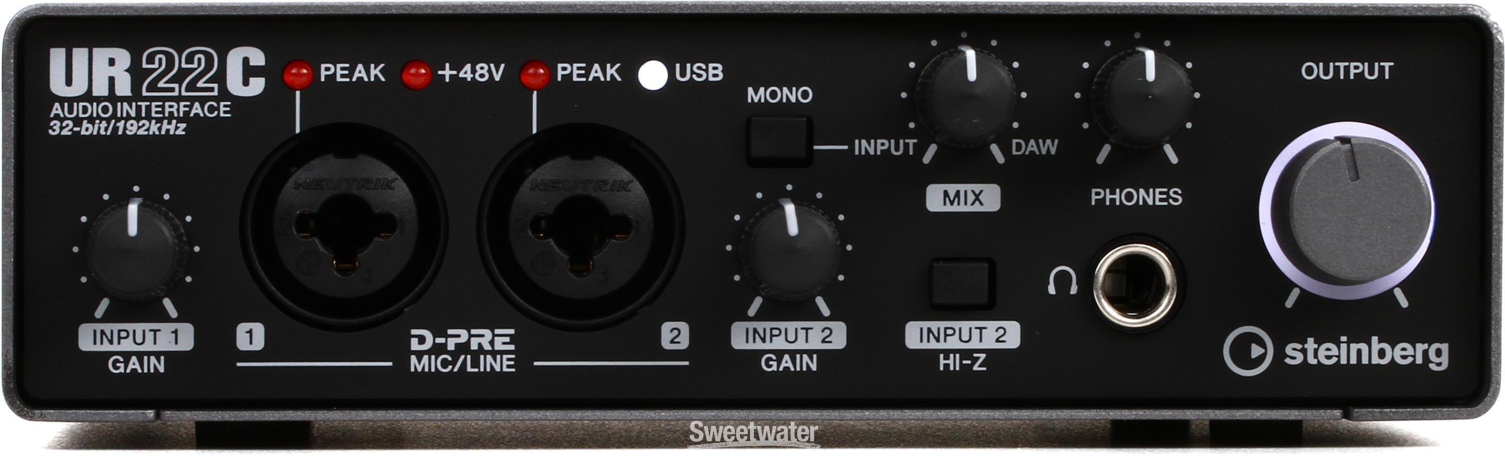 Steinberg UR22C Recording Pack with USB 3.1 Audio Interface