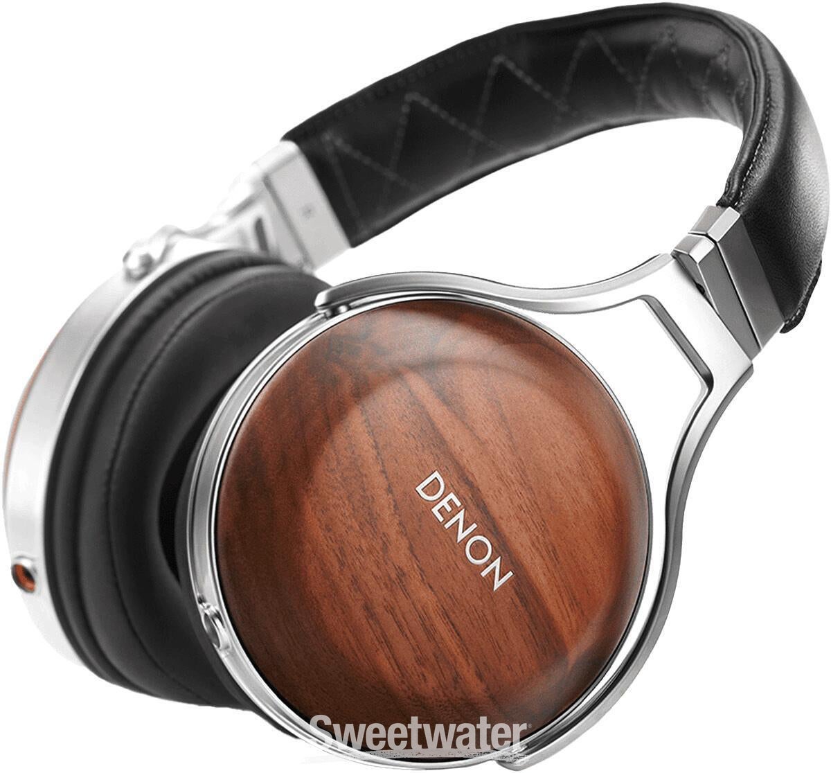 Denon AH-D7200 Closed-back Headphones - Brown | Sweetwater