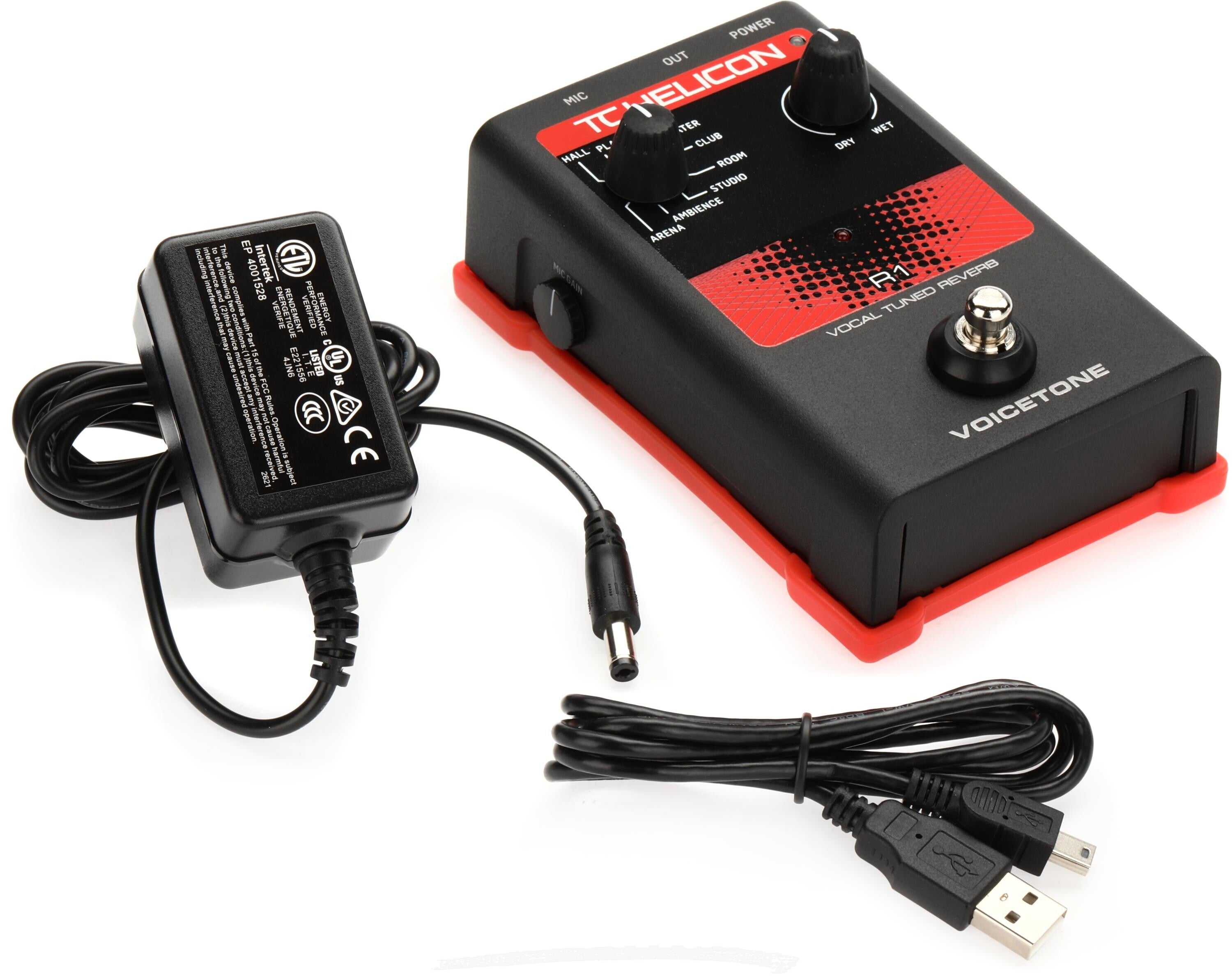 TC HELICON VOICETONE R1 ヴォーカル用リバーブペダル - 配信機器・PA