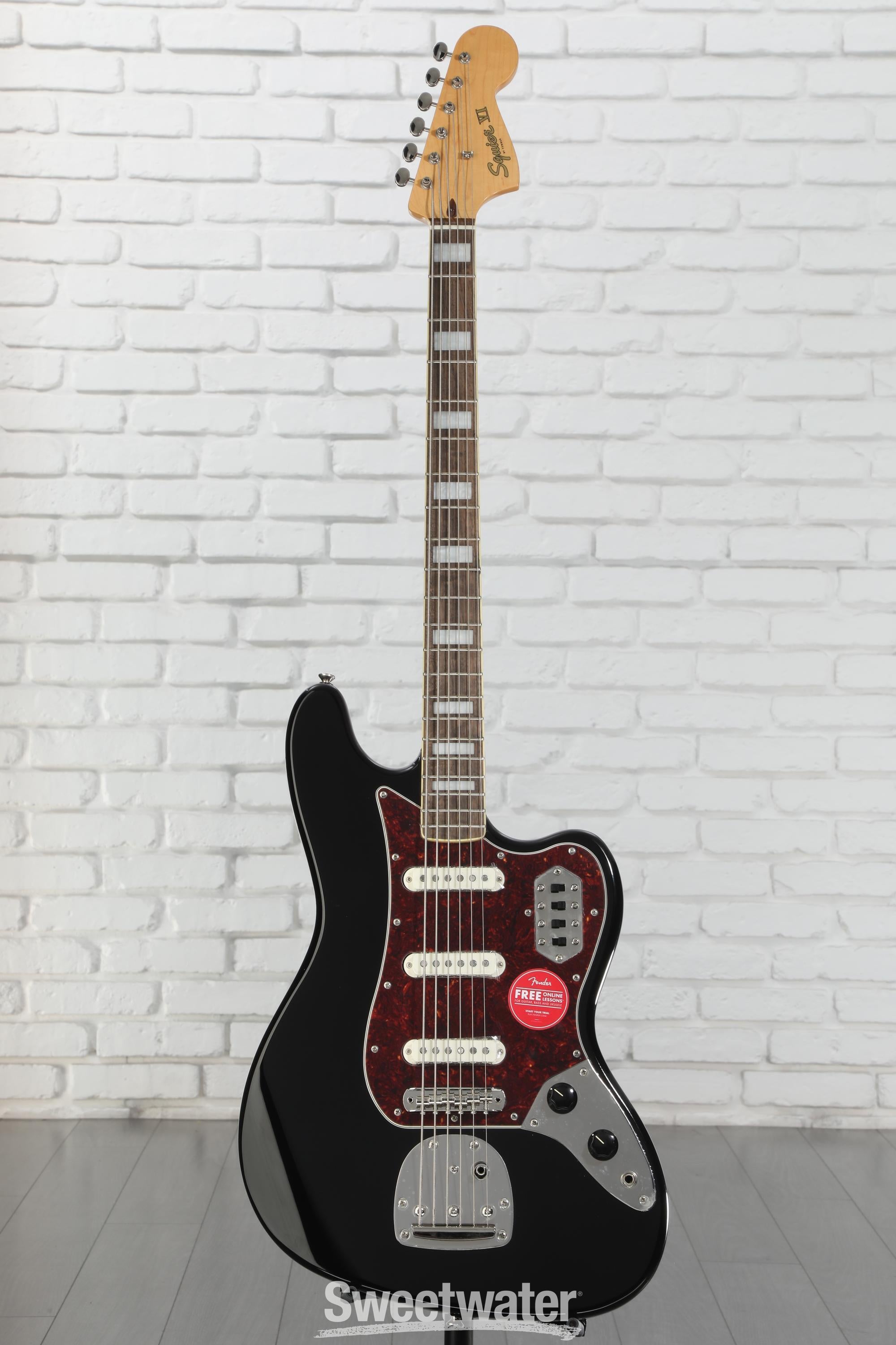 eroppi1960　Classic Vibe Bass VI Black Squier Classic Vibe Bass VI Guitar - Black | Sweetwater
