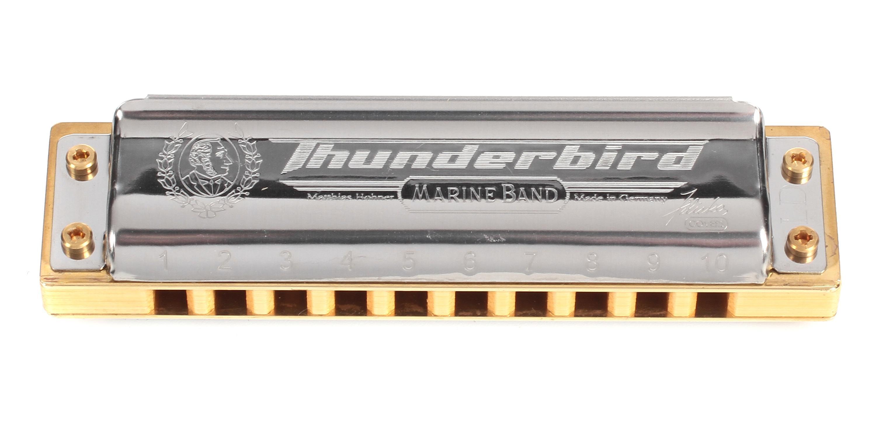 Hohner Marine Band Thunderbird Harmonica - Key of Low D