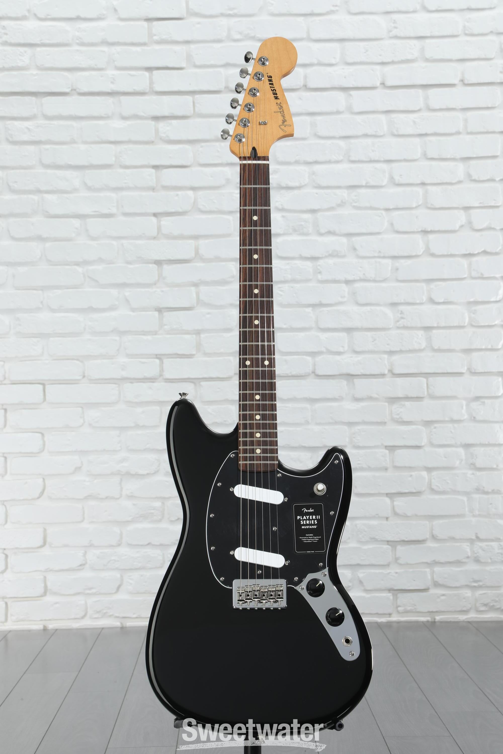 ギター fFender Player II Mustang Fender Player II Mustang - Black with Rosewood Fingerboard