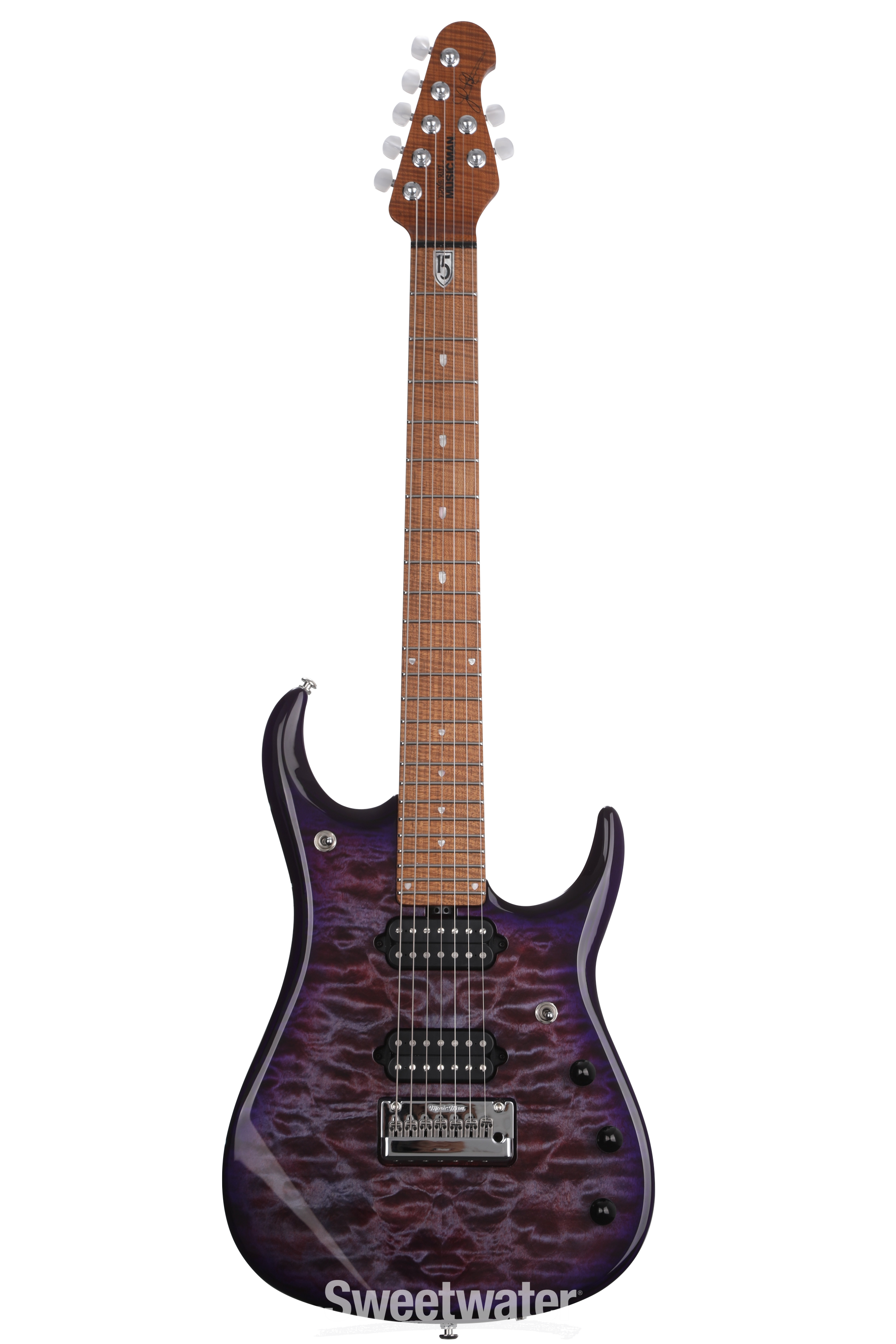 Ernie Ball Music Man JP15 7 7-string Electric Guitar - Purple Nebula 