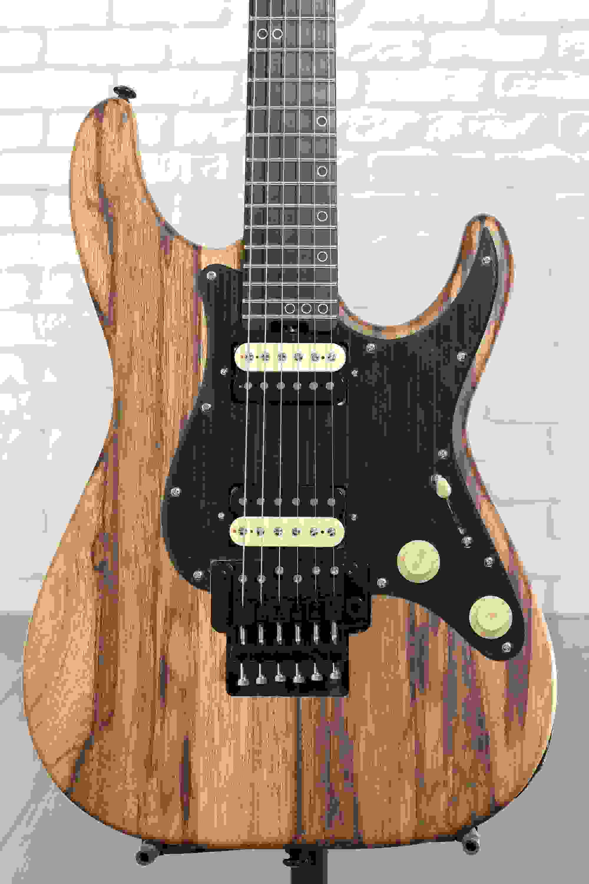 Schecter Sun Valley Super Shredder Exotic FR Electric Guitar - Natural Black Limba