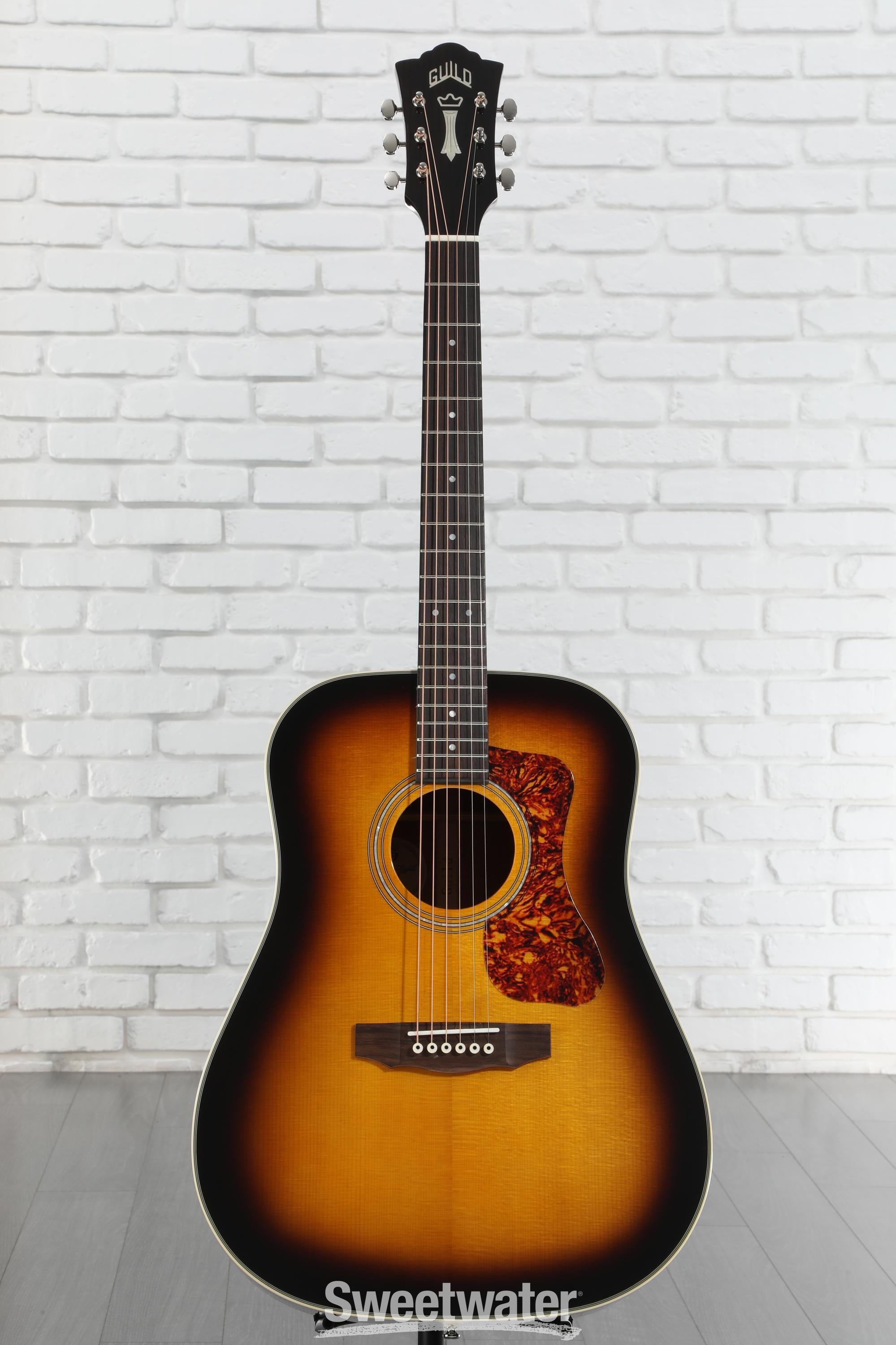 D-140 Antique Burst | Guild Guitars