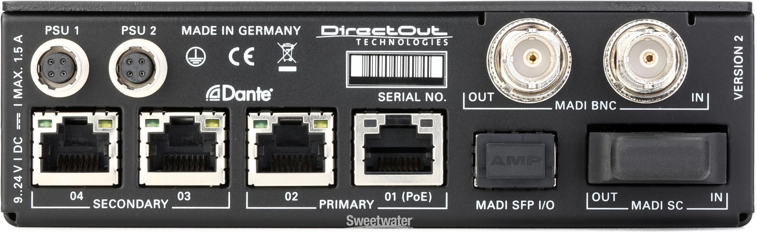 DirectOut EXBOX.MD Dante/MADI Converter | Sweetwater
