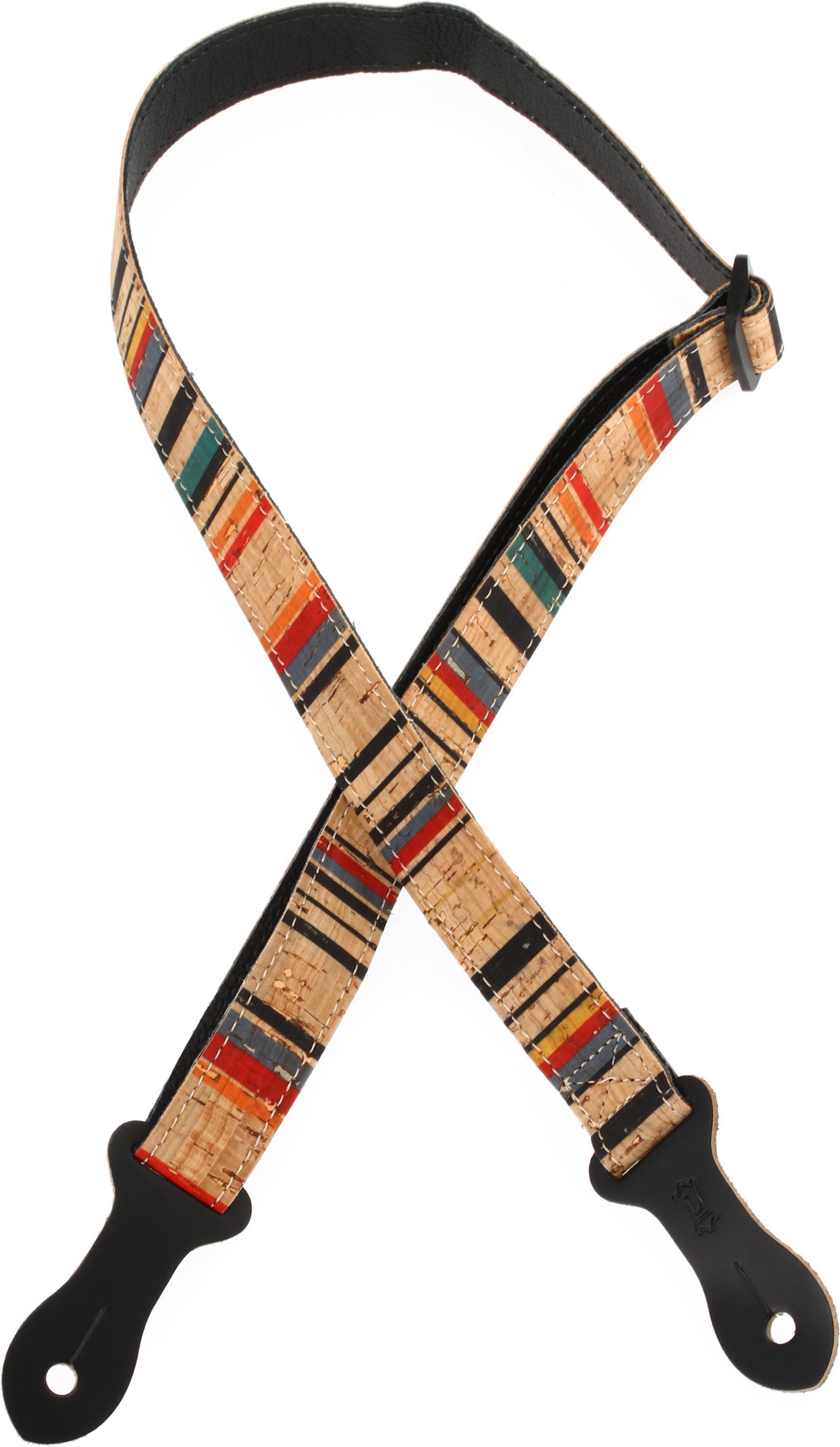 Photo of Levy's MX23ALL-001 1-inch Wide Cork Mandolin, Ukulele, Guitar Strap