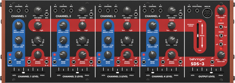 Behringer BDS-3　４チャンネルアナログドラムシンセサイザー Behringer BDS-3 4チャンネルアナログドラムシンセサイザー - メルカリ