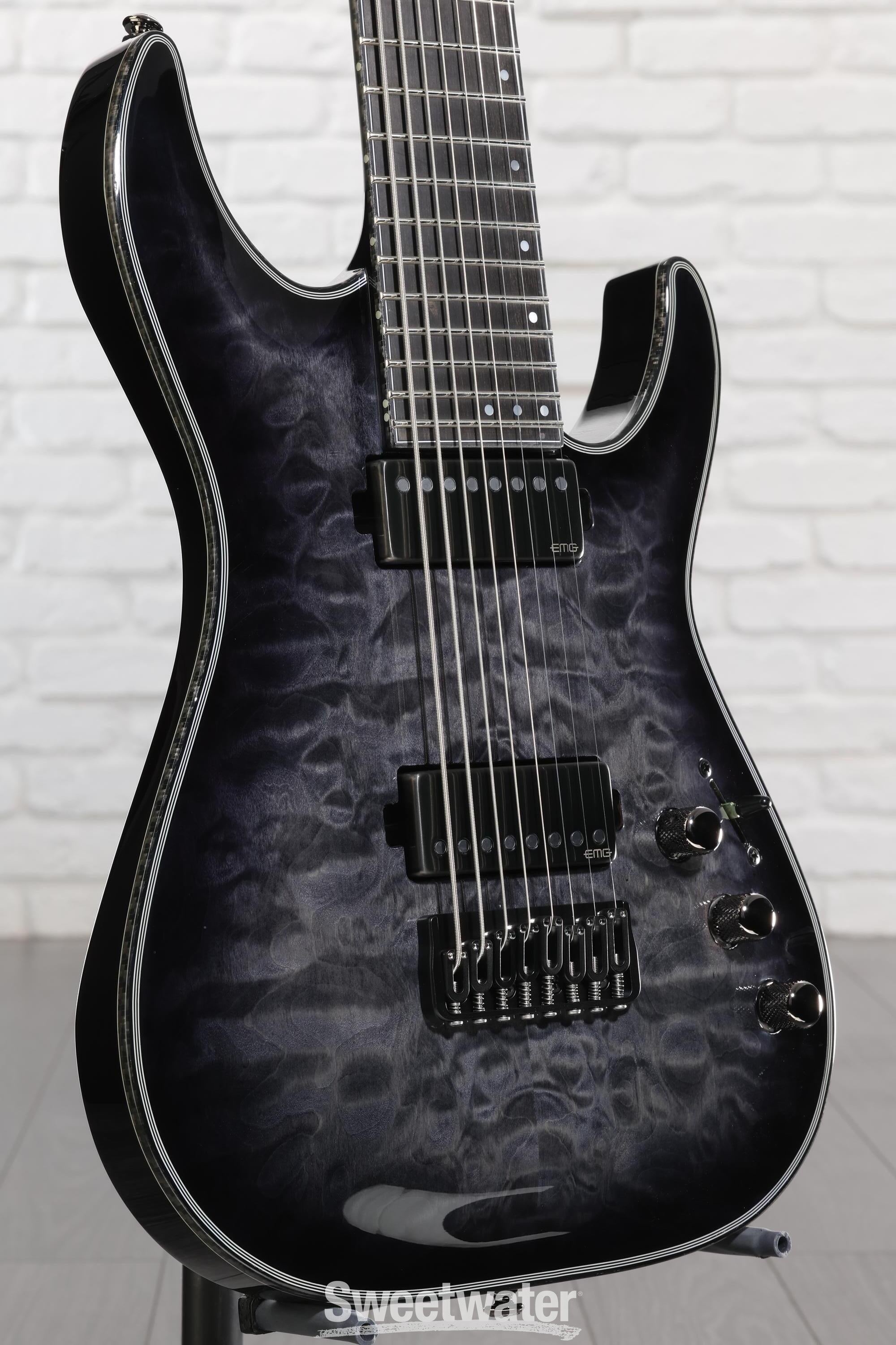 Photo of Schecter Hellraiser Hybrid C-8 Electric Guitar - Trans Black Burst