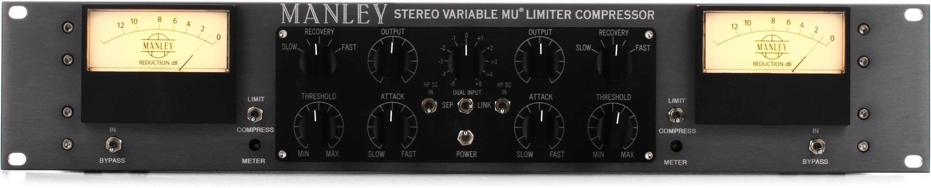 Manley Variable Mu Stereo Compressor Limiter with T-Bar