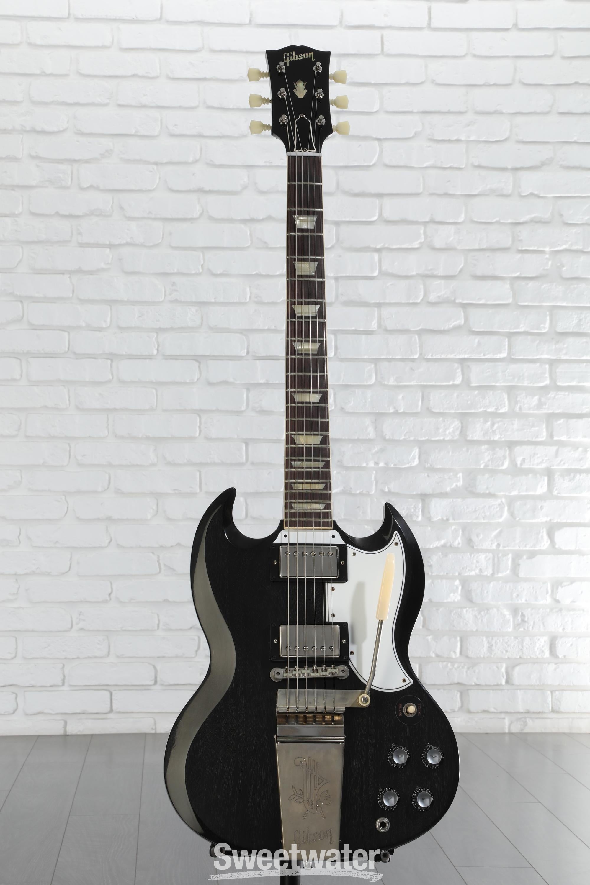 スーパーリアルGibsonロゴ入り Vibrola ロング・レプリカ　クローム Yahoo!オークション -「gibson vibrola」の落札相場・落札価格