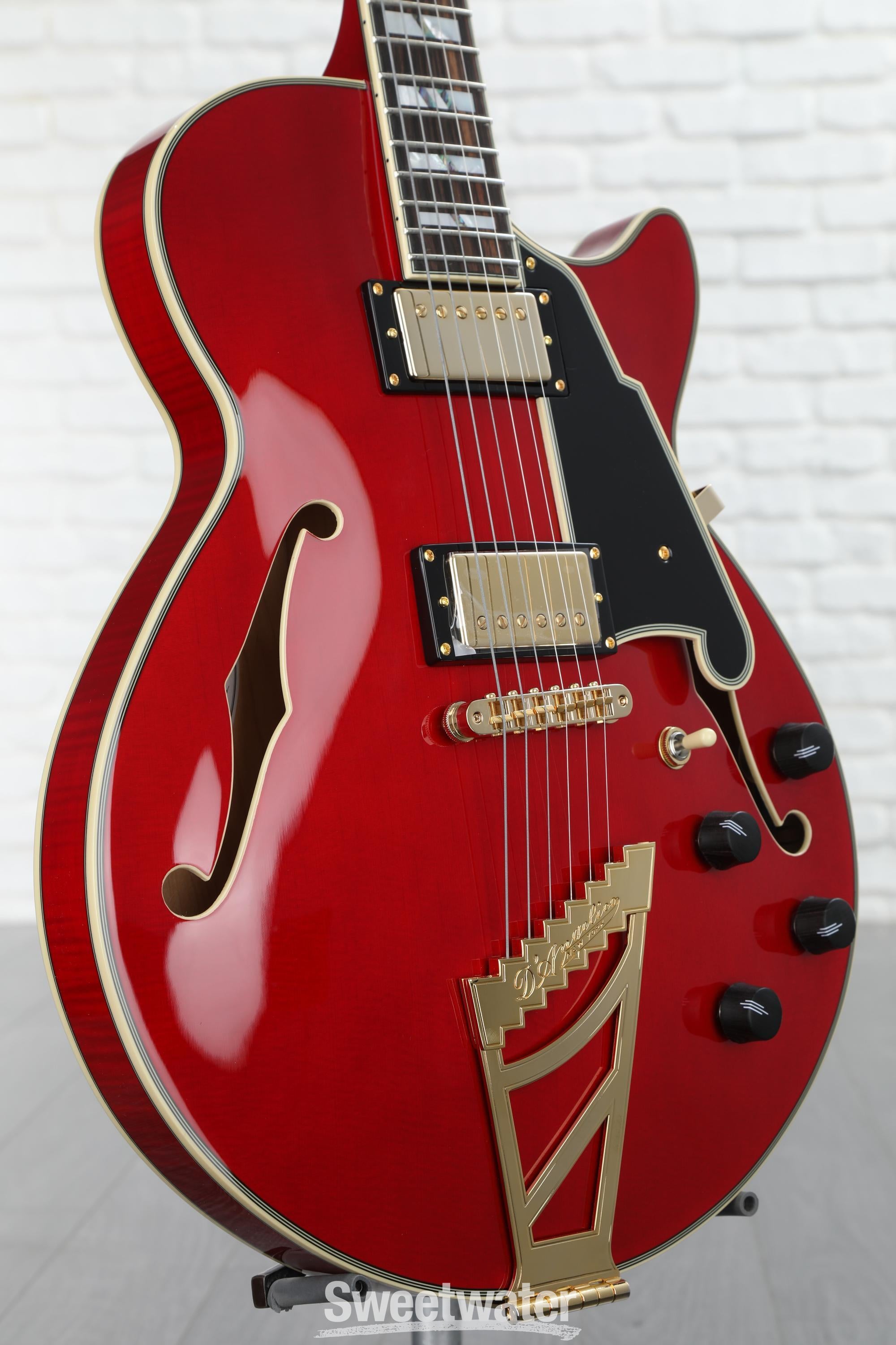 D'Angelico Excel SS Semi-hollowbody Electric Guitar - Trans Cherry with ...