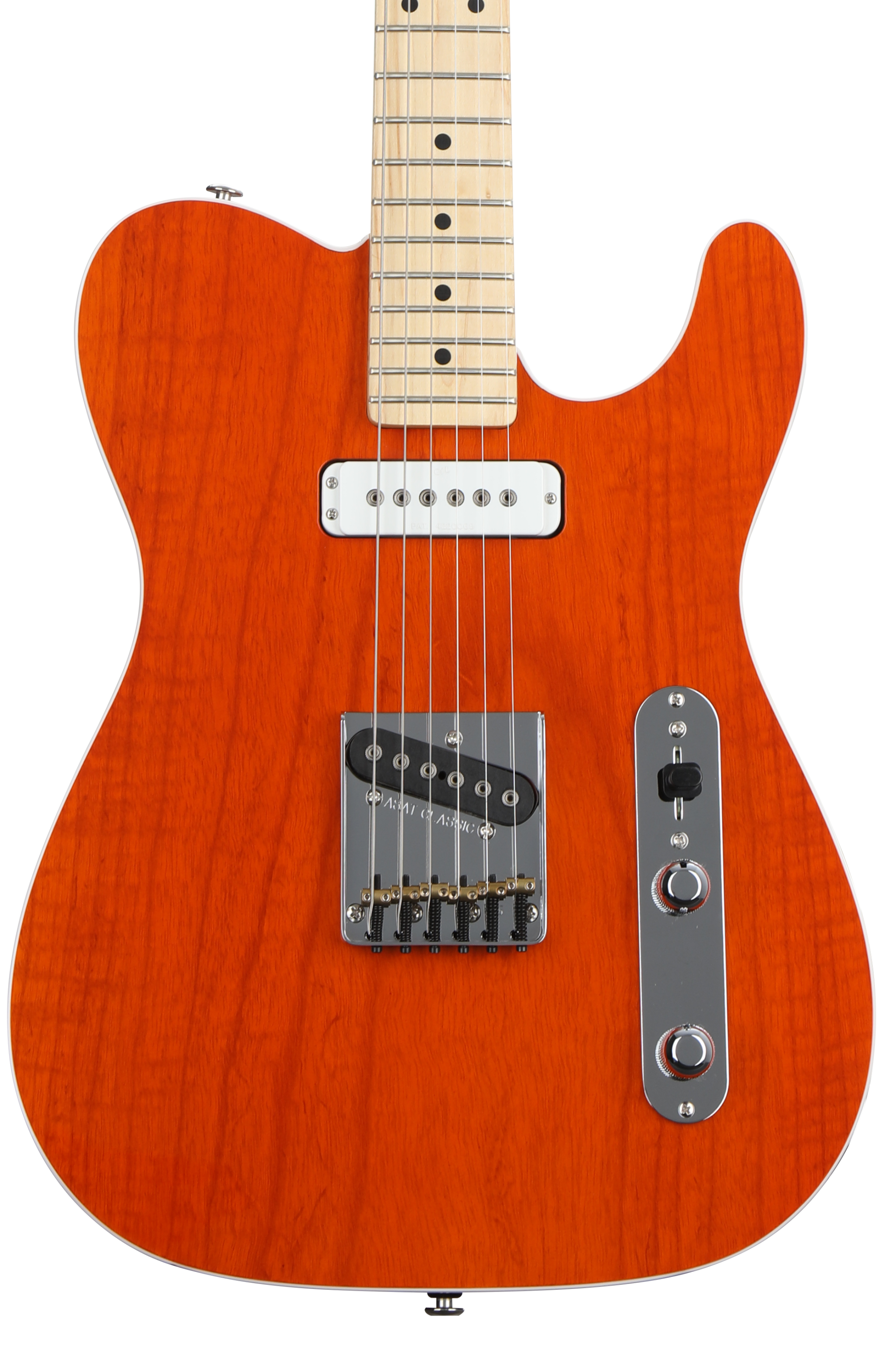 G&L Fullerton Deluxe ASAT Classic Custom Electric Guitar - Clear