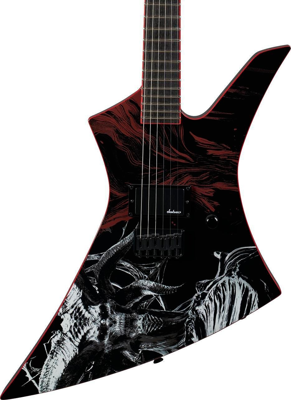 Photo of Jackson X Series Limited Diablo Kelly Electric Guitar - "Lord of Hatred" Artwork