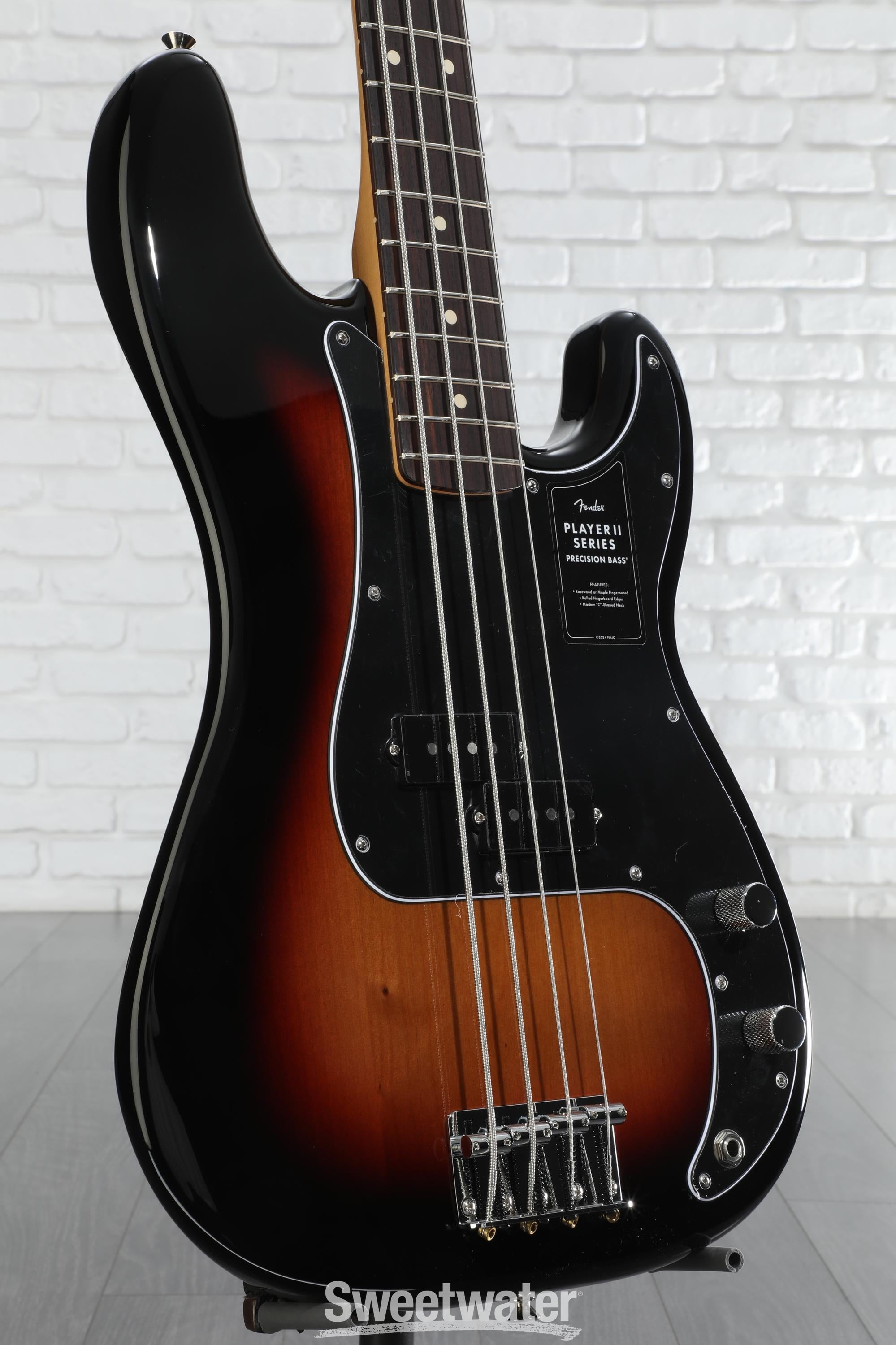 本日限定価格Fender Player Ⅱ Precision Bass BLK Fender Player II Precision Bass - Black | Sweetwater