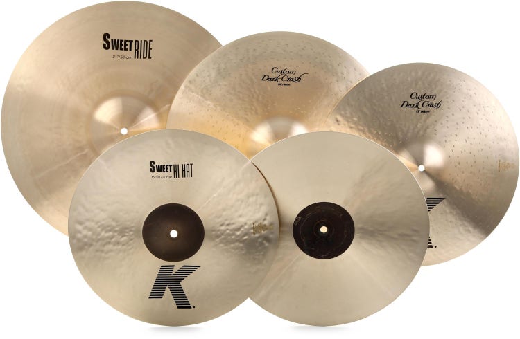 Zildjian K Dark Sweet 4-piece Cymbal Pack - Sweetwater Exclusive