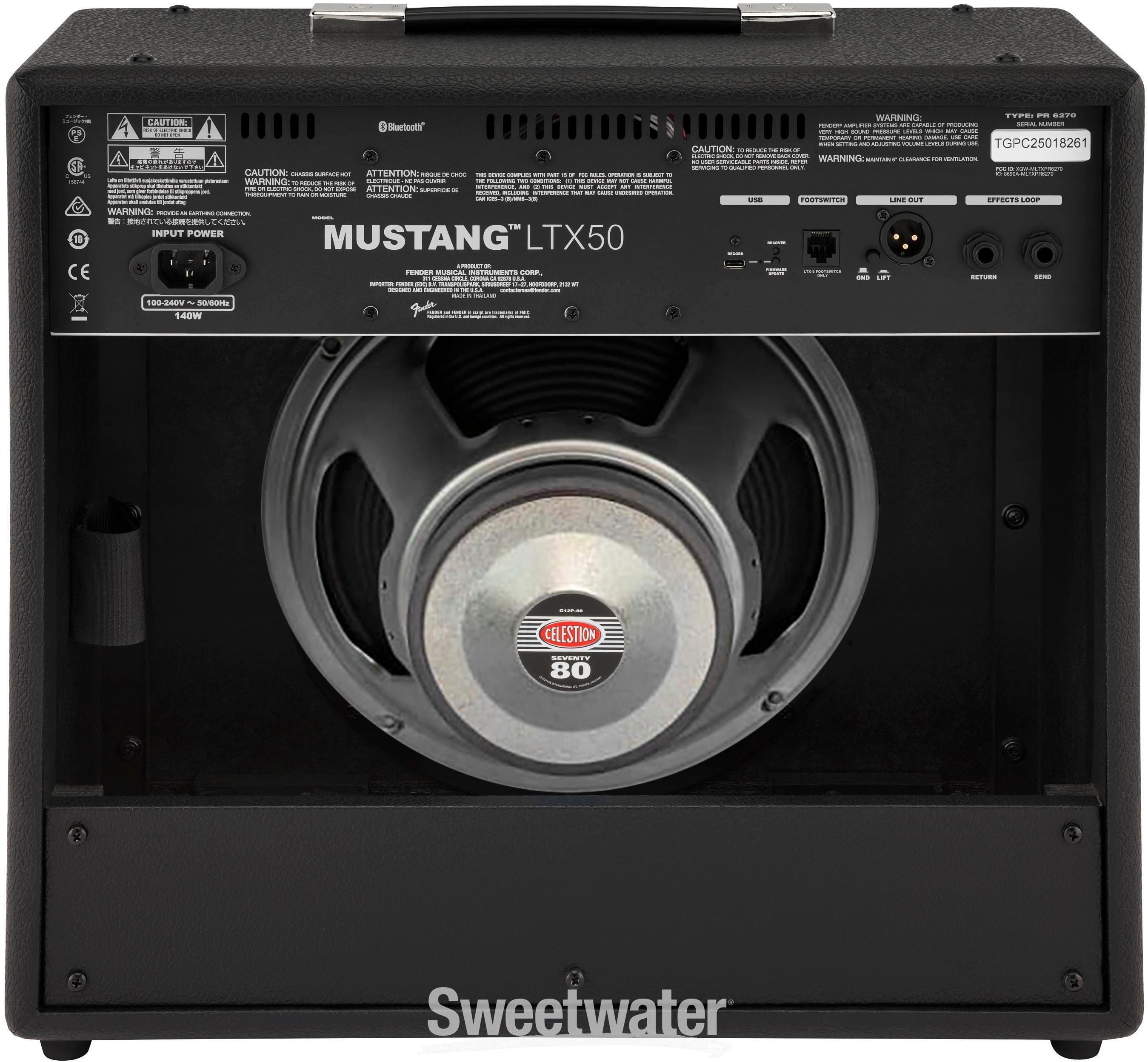 LTX-5 ドラ Fender Mustang LTX50 50-watt 1 x 12-inch Combo Amplifier